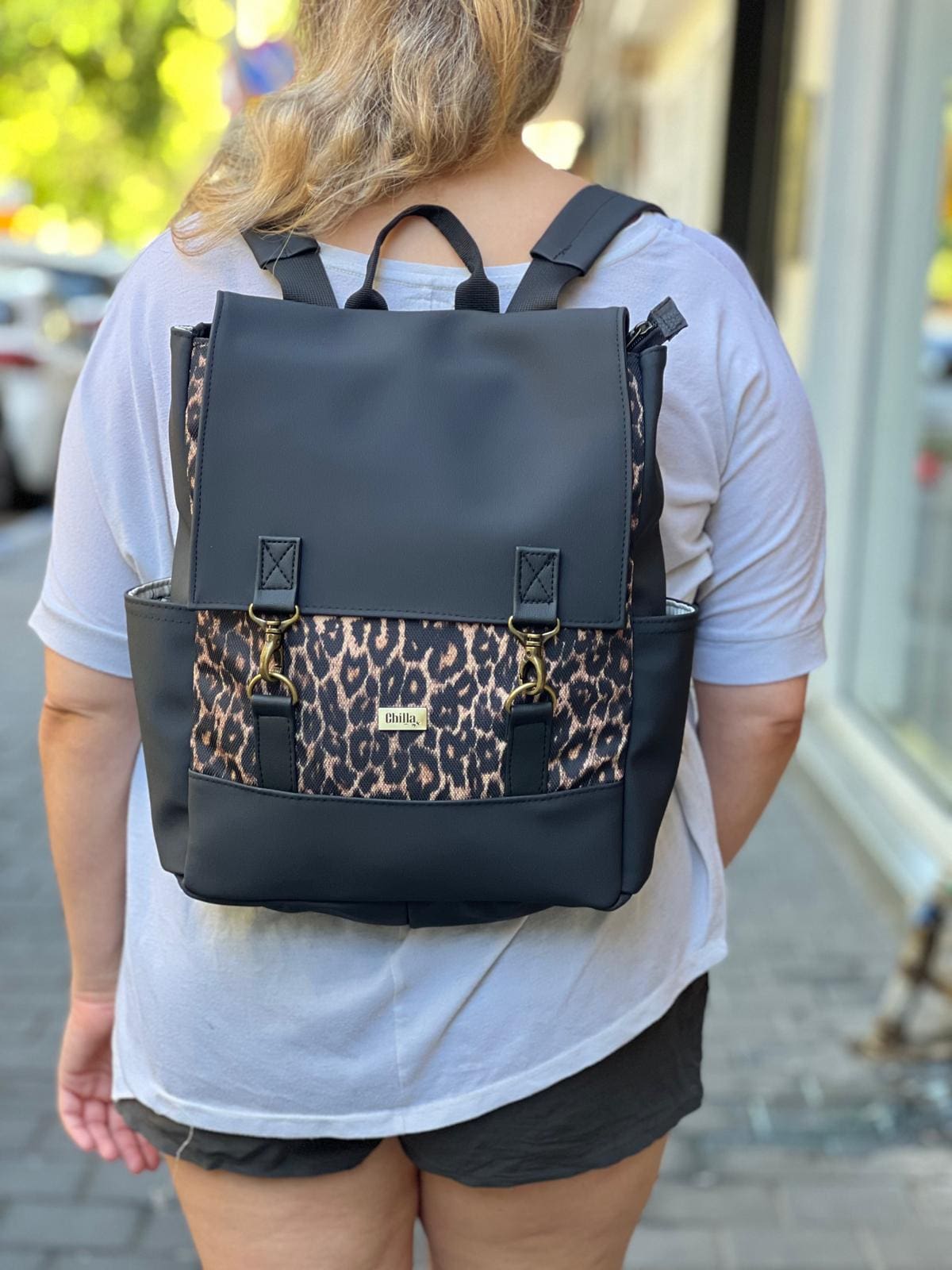Leopard & Black Unicorn Backpack