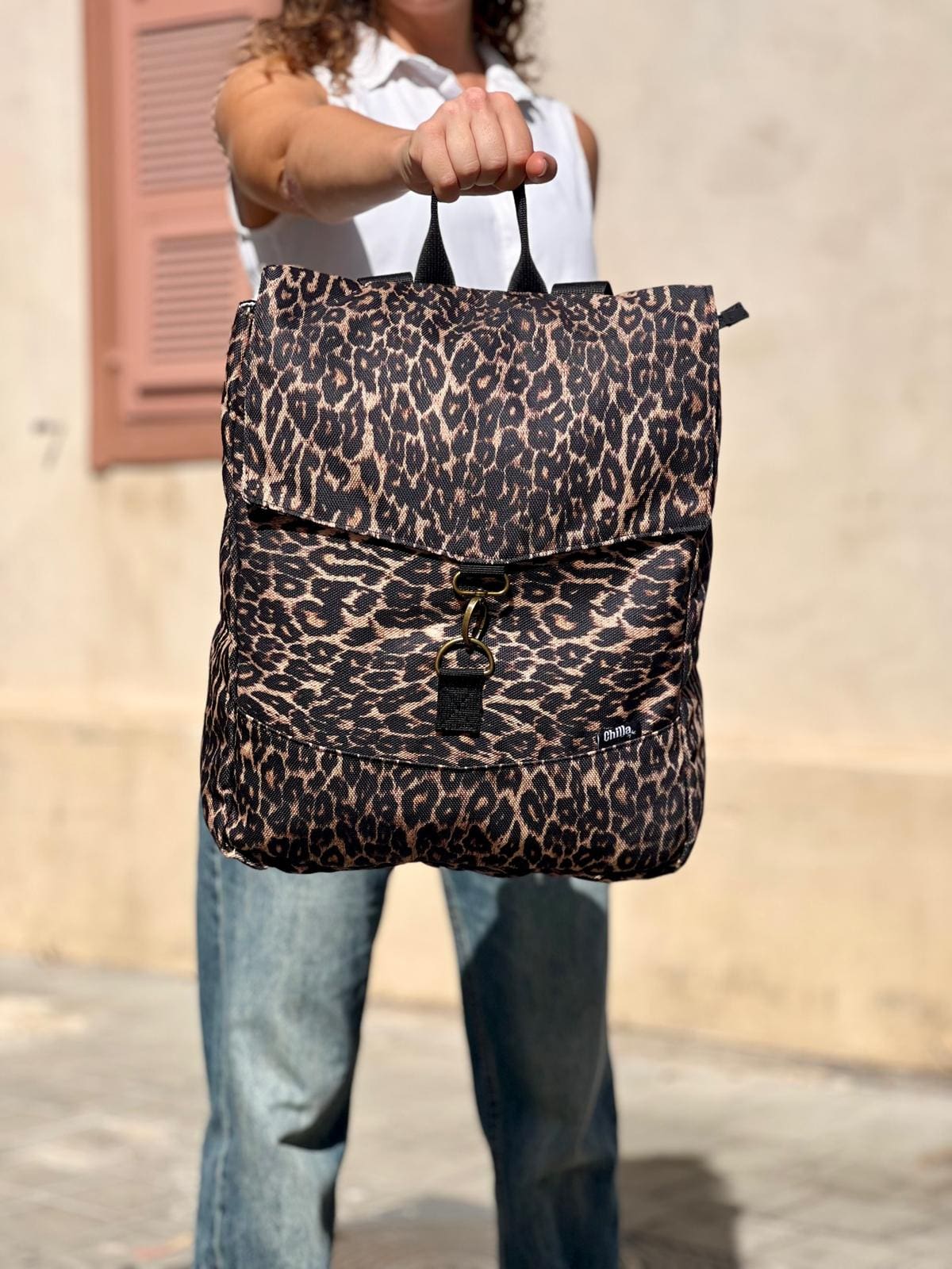 Hysteric Leopard Large Students Backpack