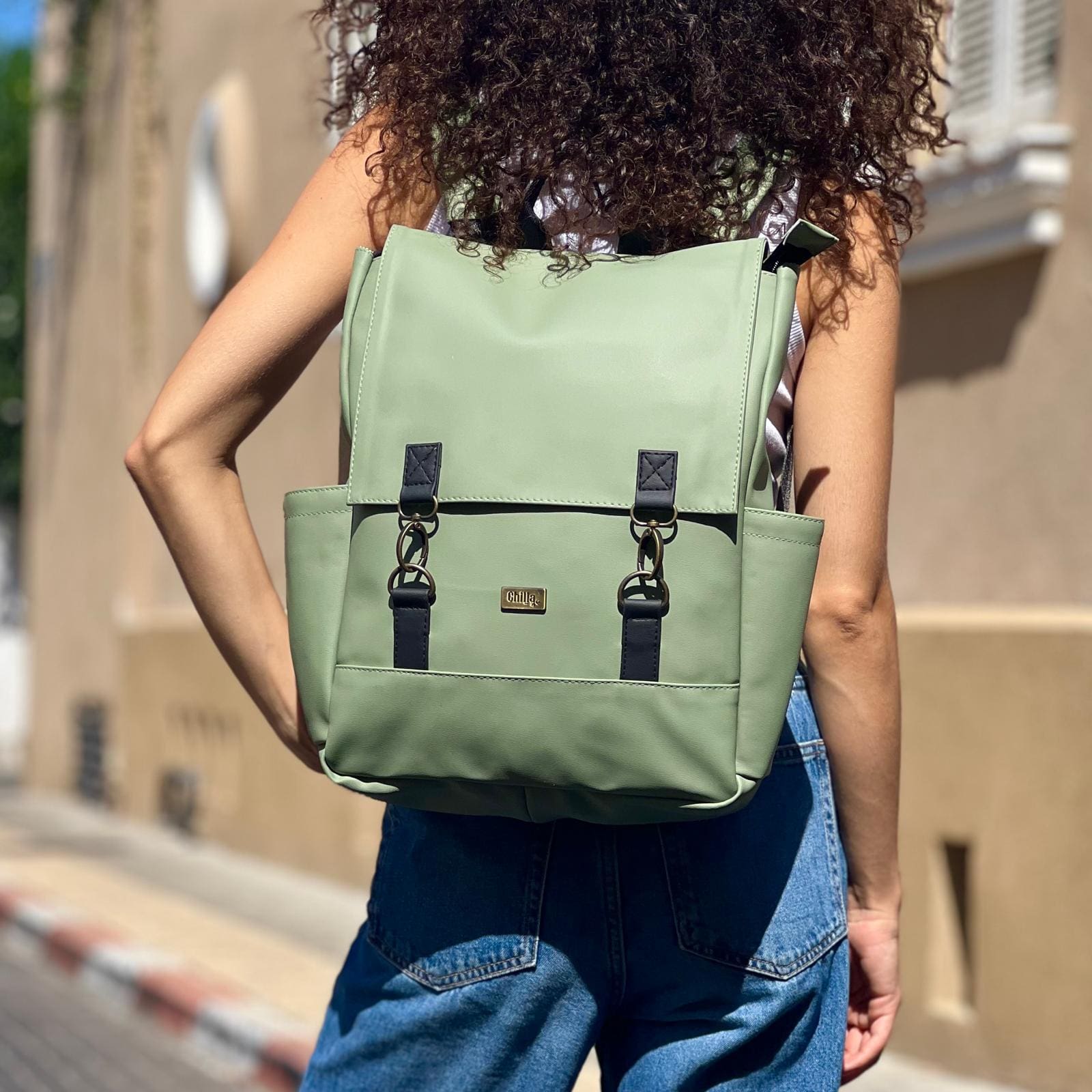 Pastel Apple Green Unicorn Backpack