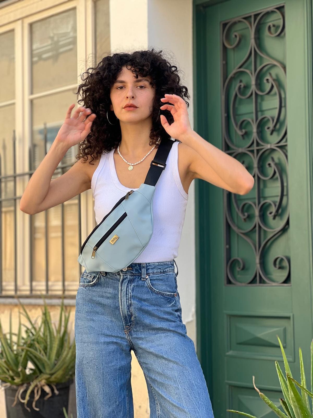 Baby Blue Large Roni Fanny Pack