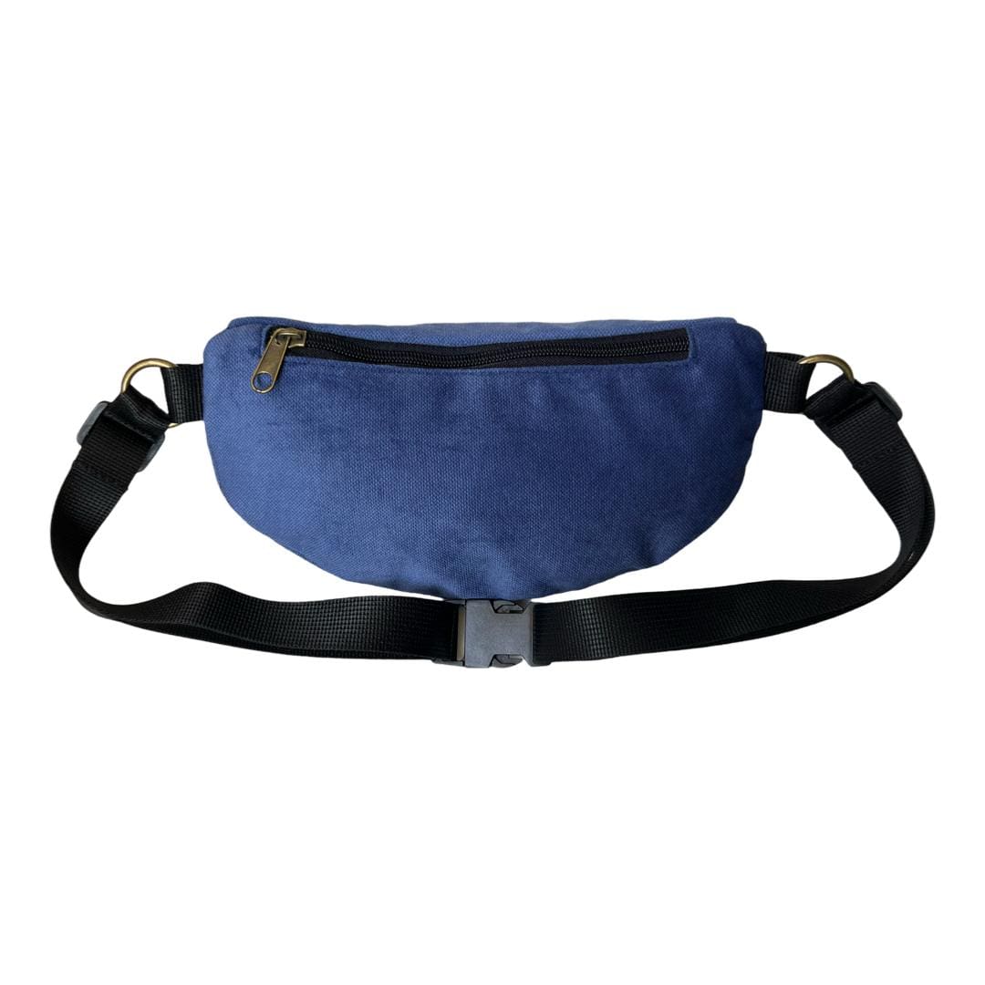 Blue-Purple Velvet Helga Fanny Pack
