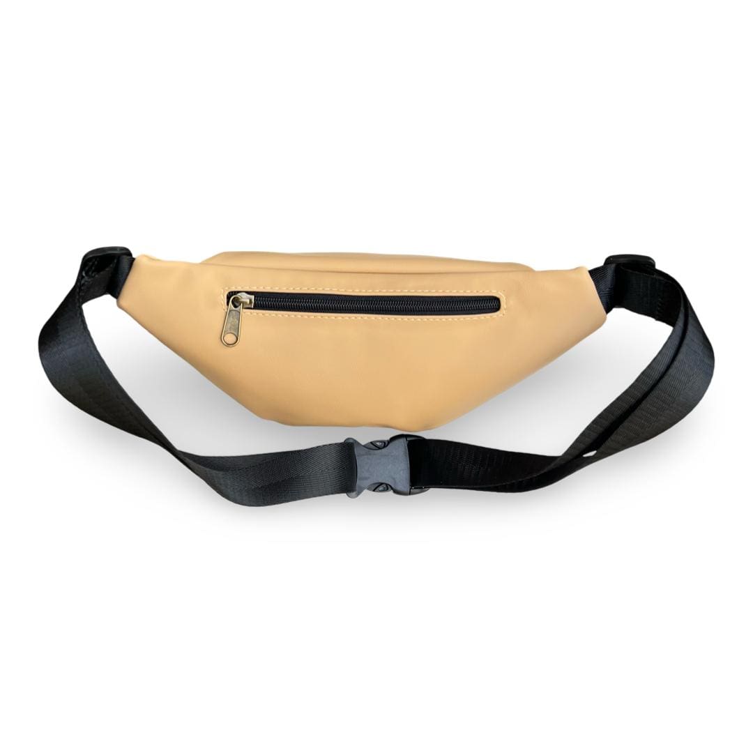 Sand-Yellow Leather-Like Roni Fanny Pack