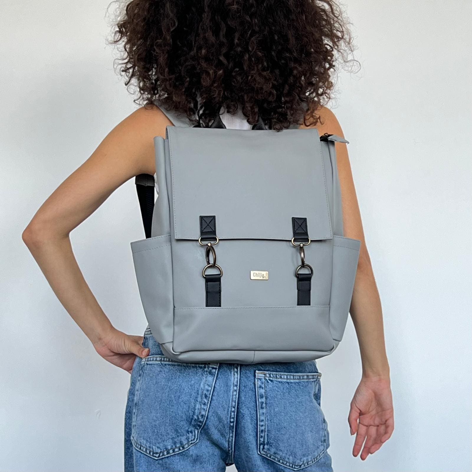 Light Gray Unicorn Backpack