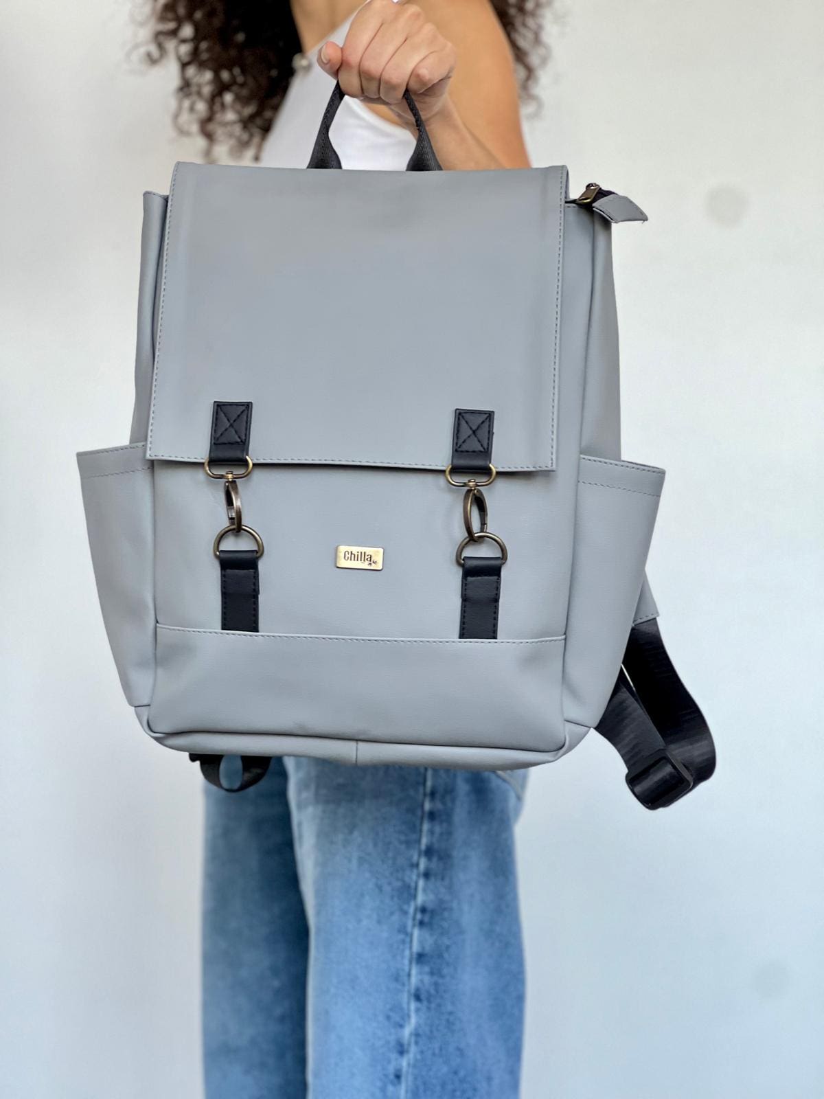 Light Gray Unicorn Backpack