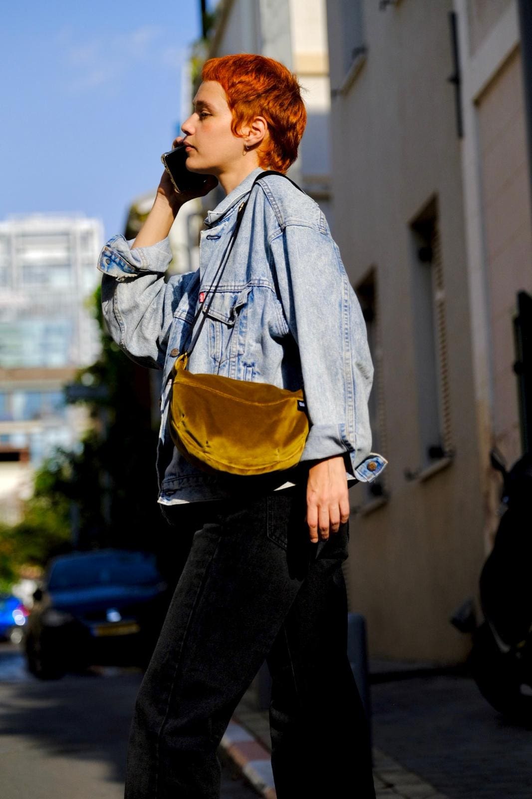 Velvet Mustard Vital Side Bag