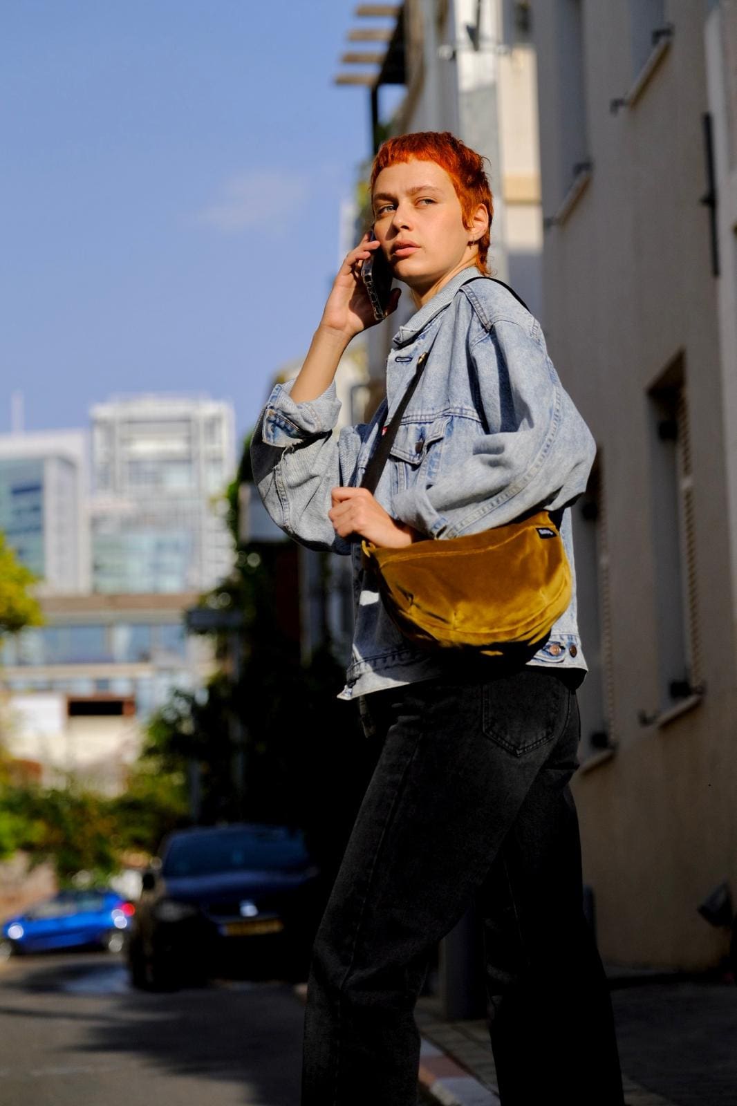 Velvet Mustard Vital Side Bag