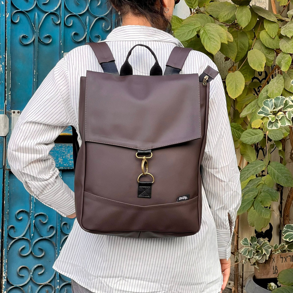 Chocolate Brown Medium Students Backpack