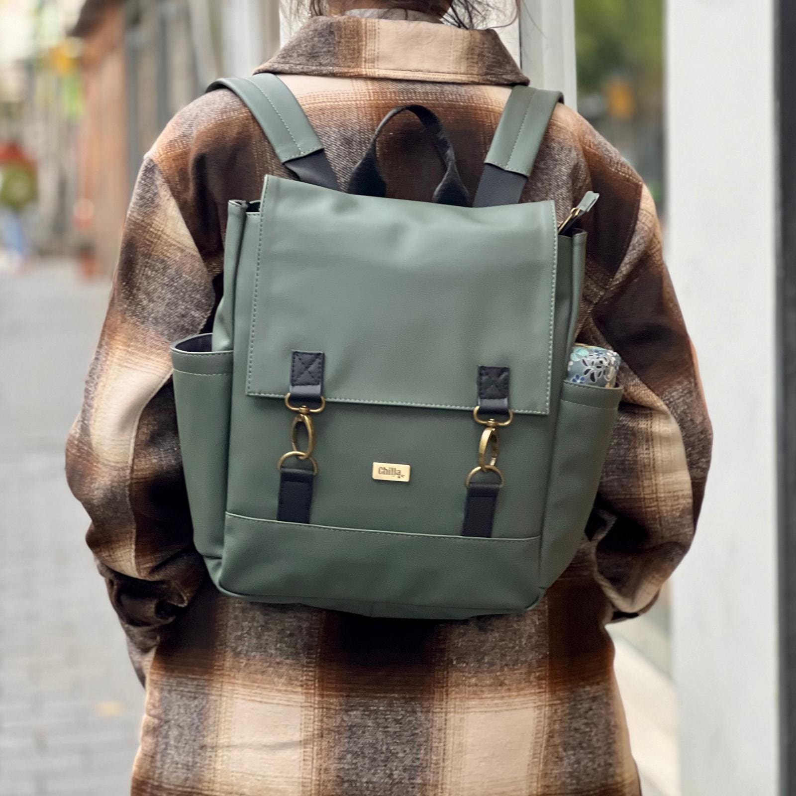 Khaki Mini Unicorn Backpack