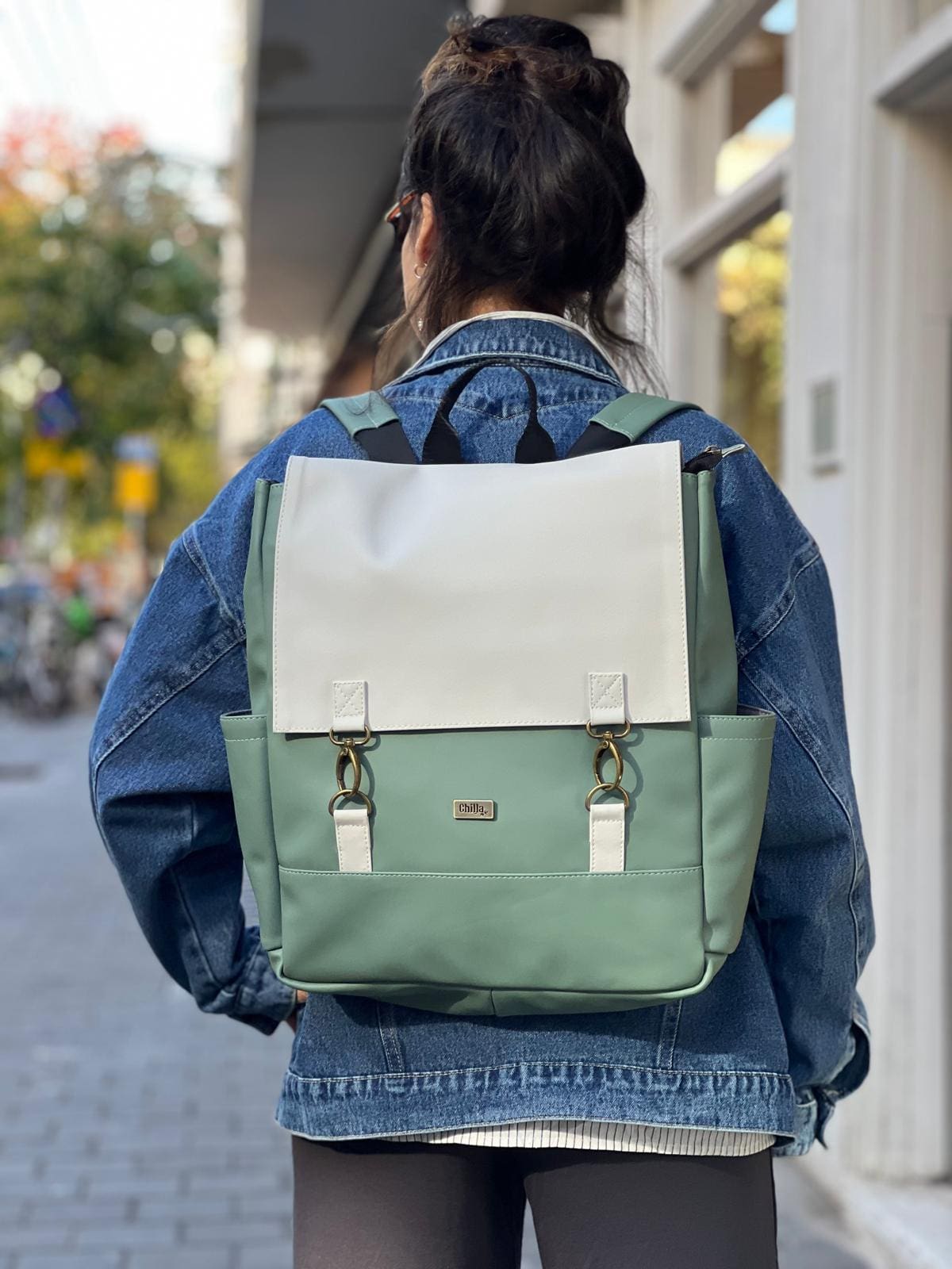 Turquoise Cream Unicorn Backpack