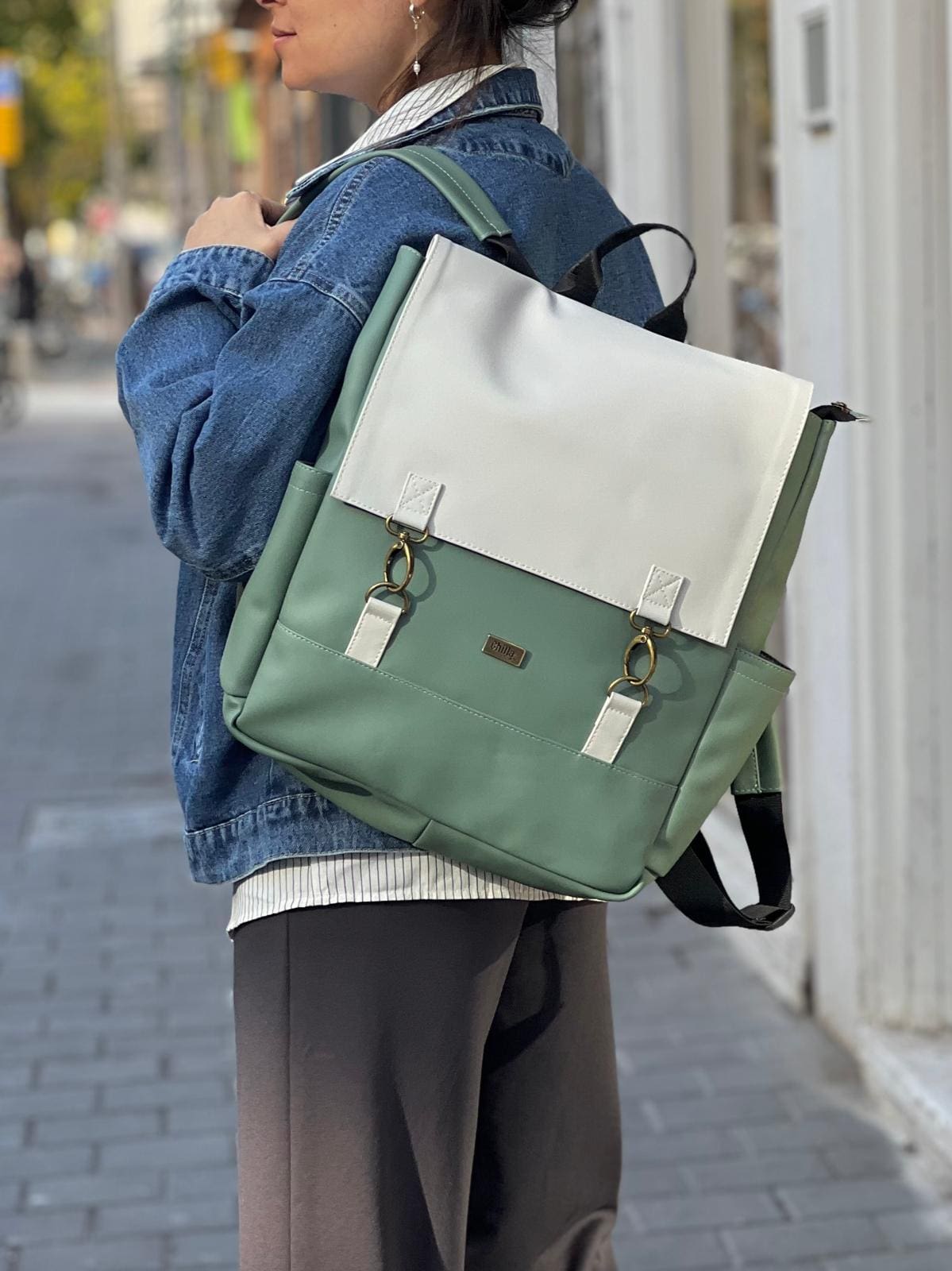 Turquoise Cream Unicorn Backpack