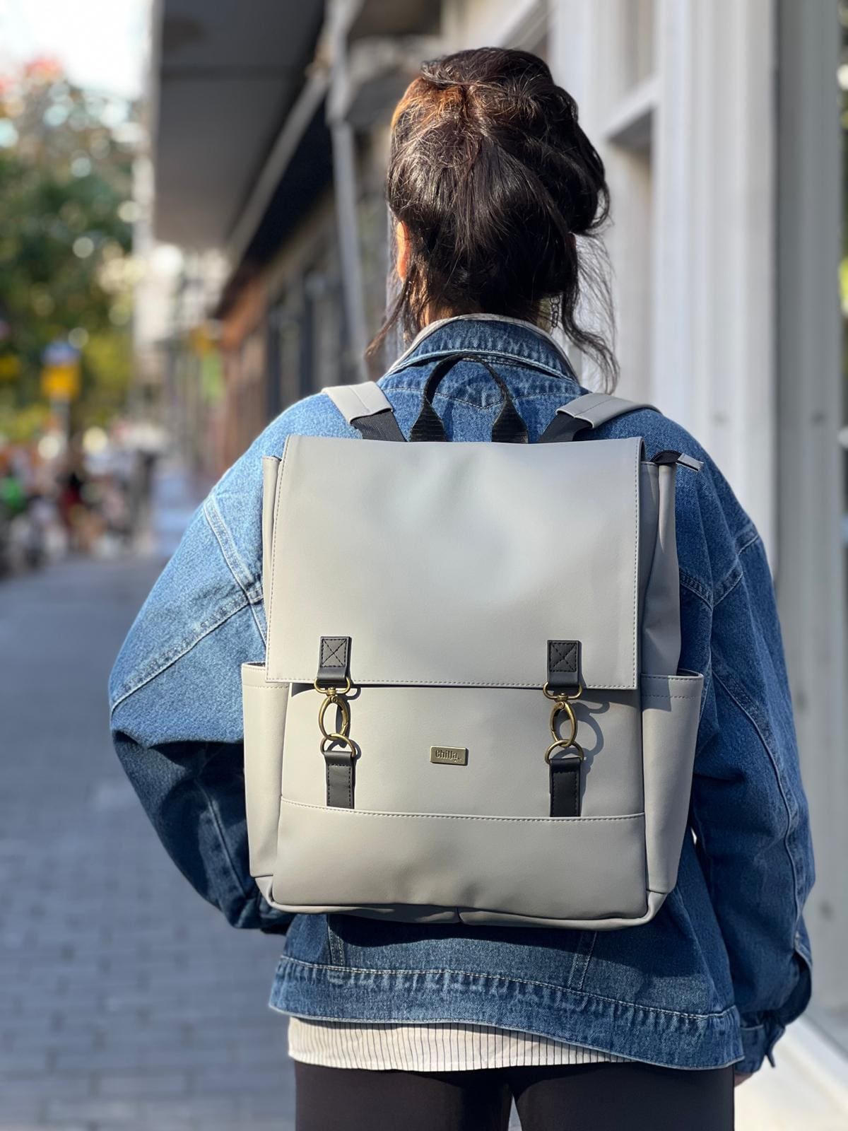 Gray Large Unicorn Backpack