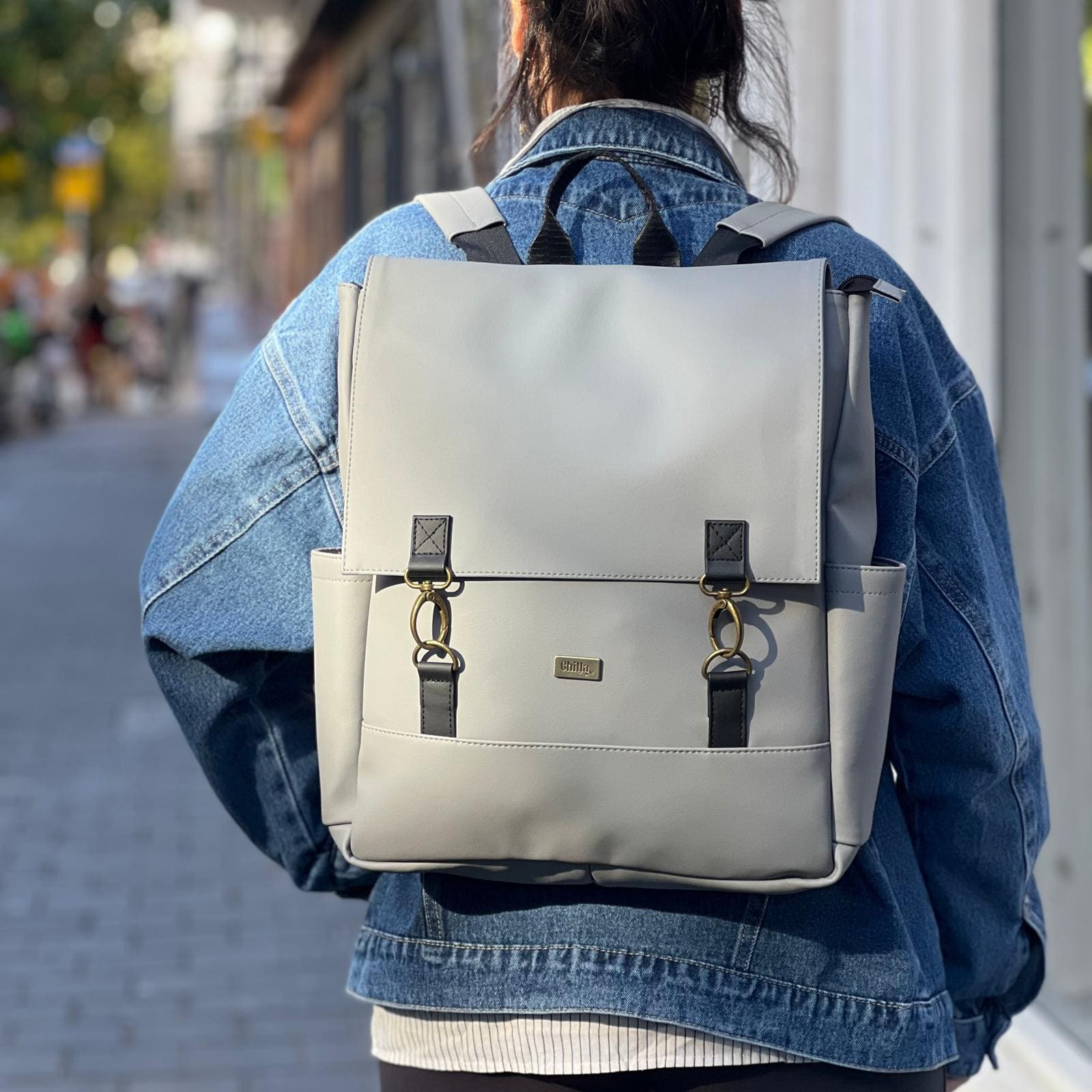 Gray Large Unicorn Backpack