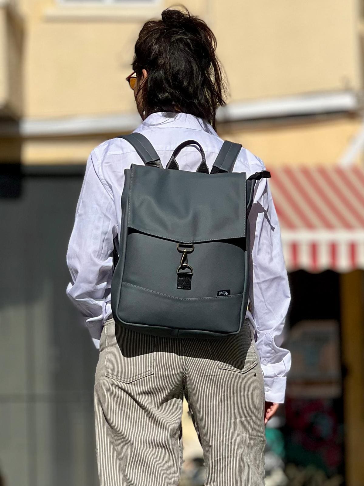Dark Gray Medium Students Backpack