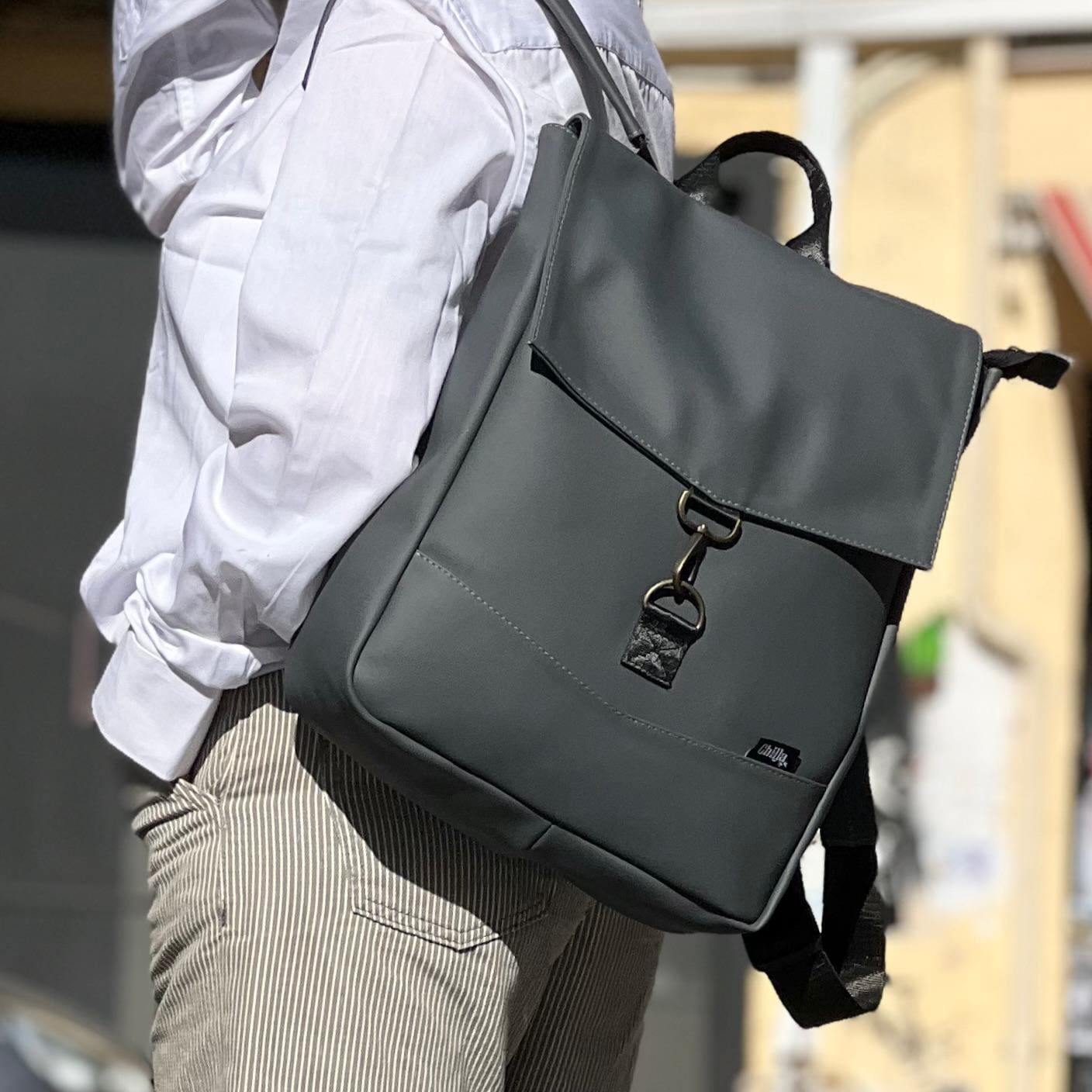 Dark Gray Medium Students Backpack