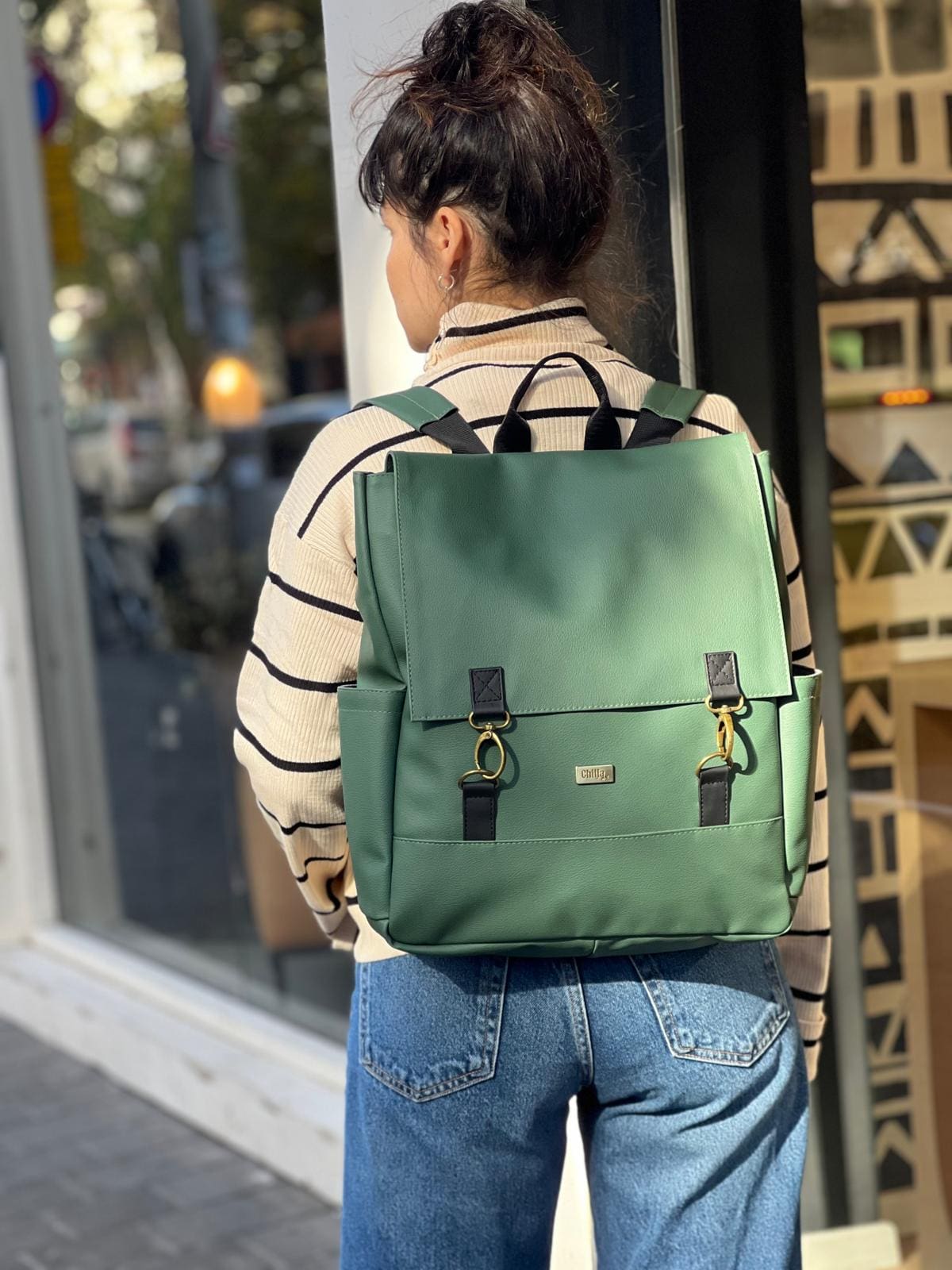 Green Large Unicorn Backpack