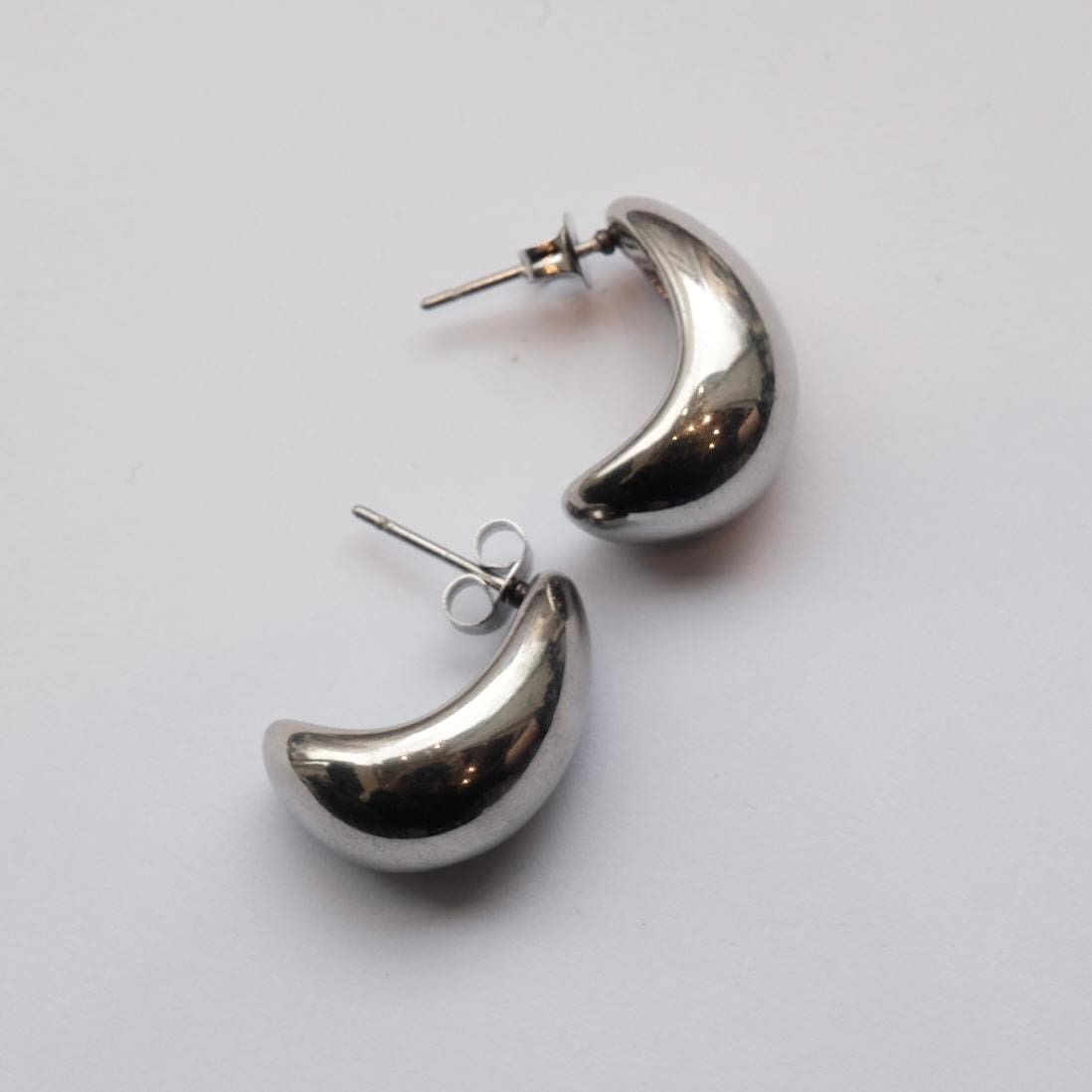 Silver Luna earrings