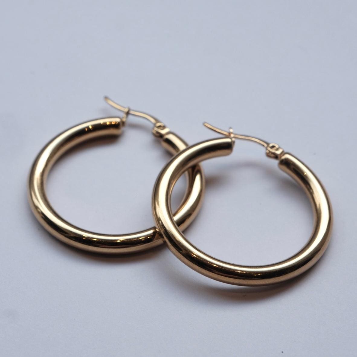 Classic hoop earrings