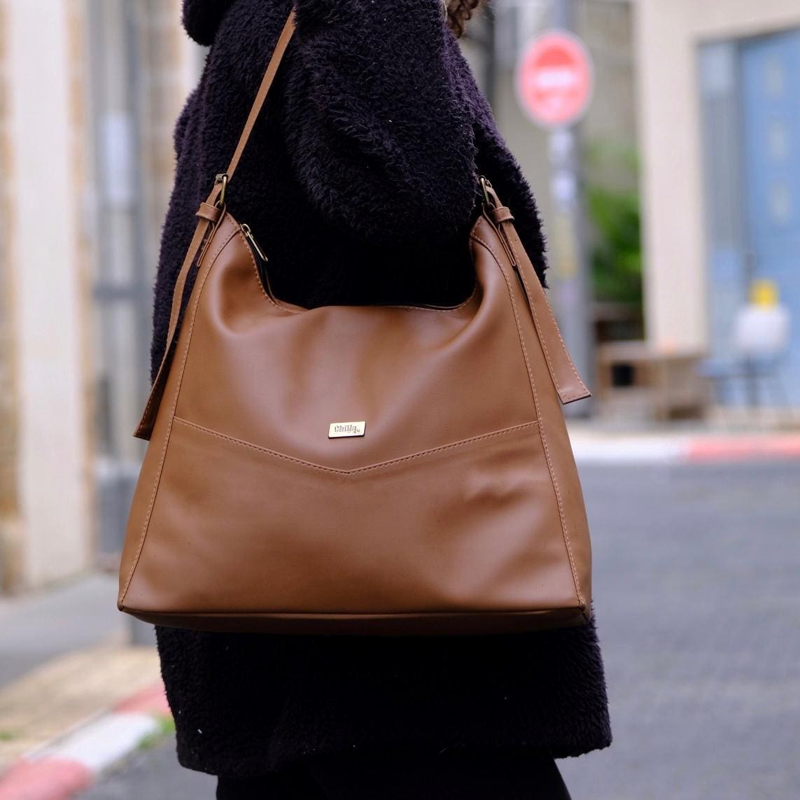 Camel Brown Renée Side Bag
