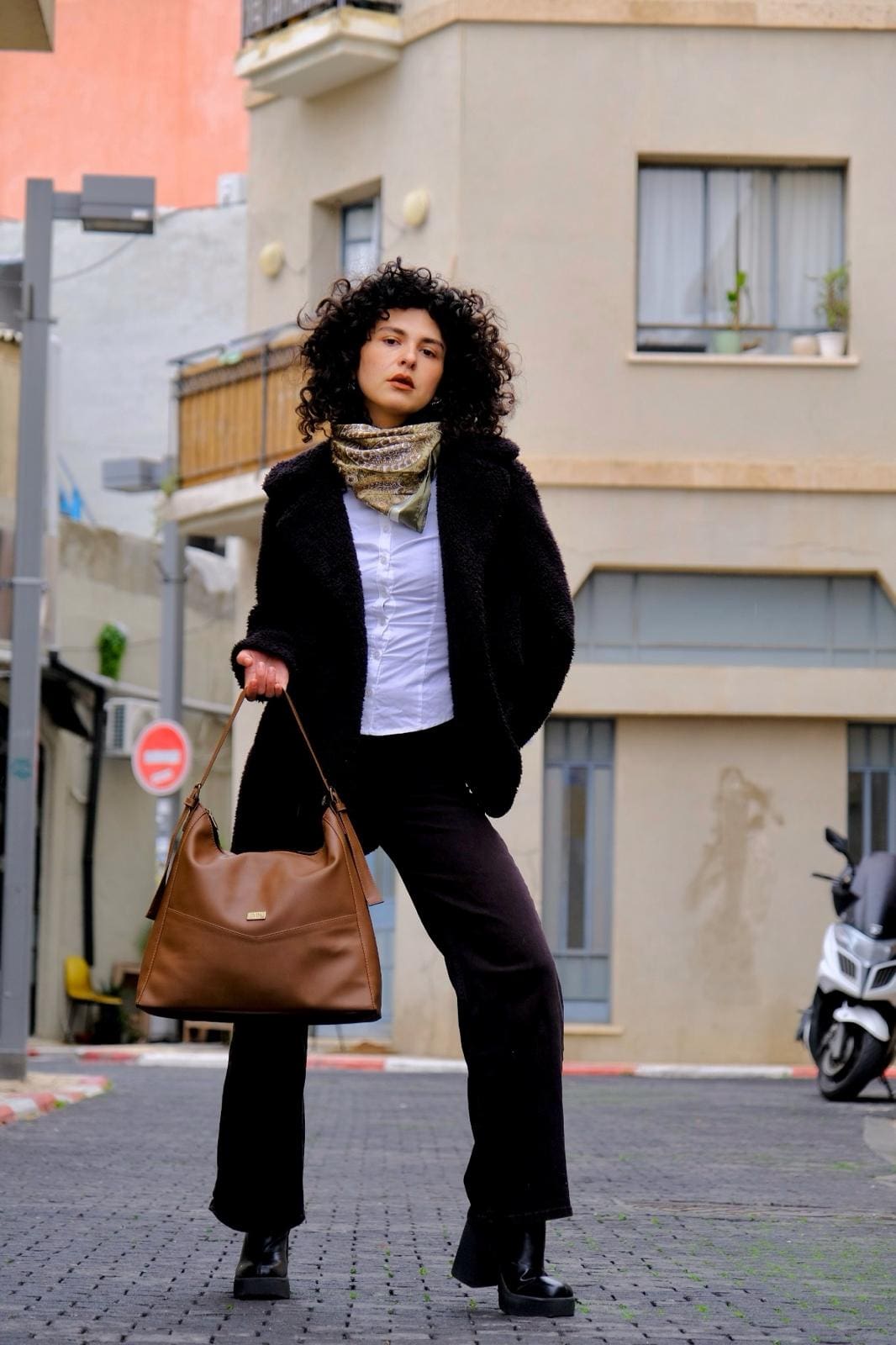 Camel Brown Renée Side Bag