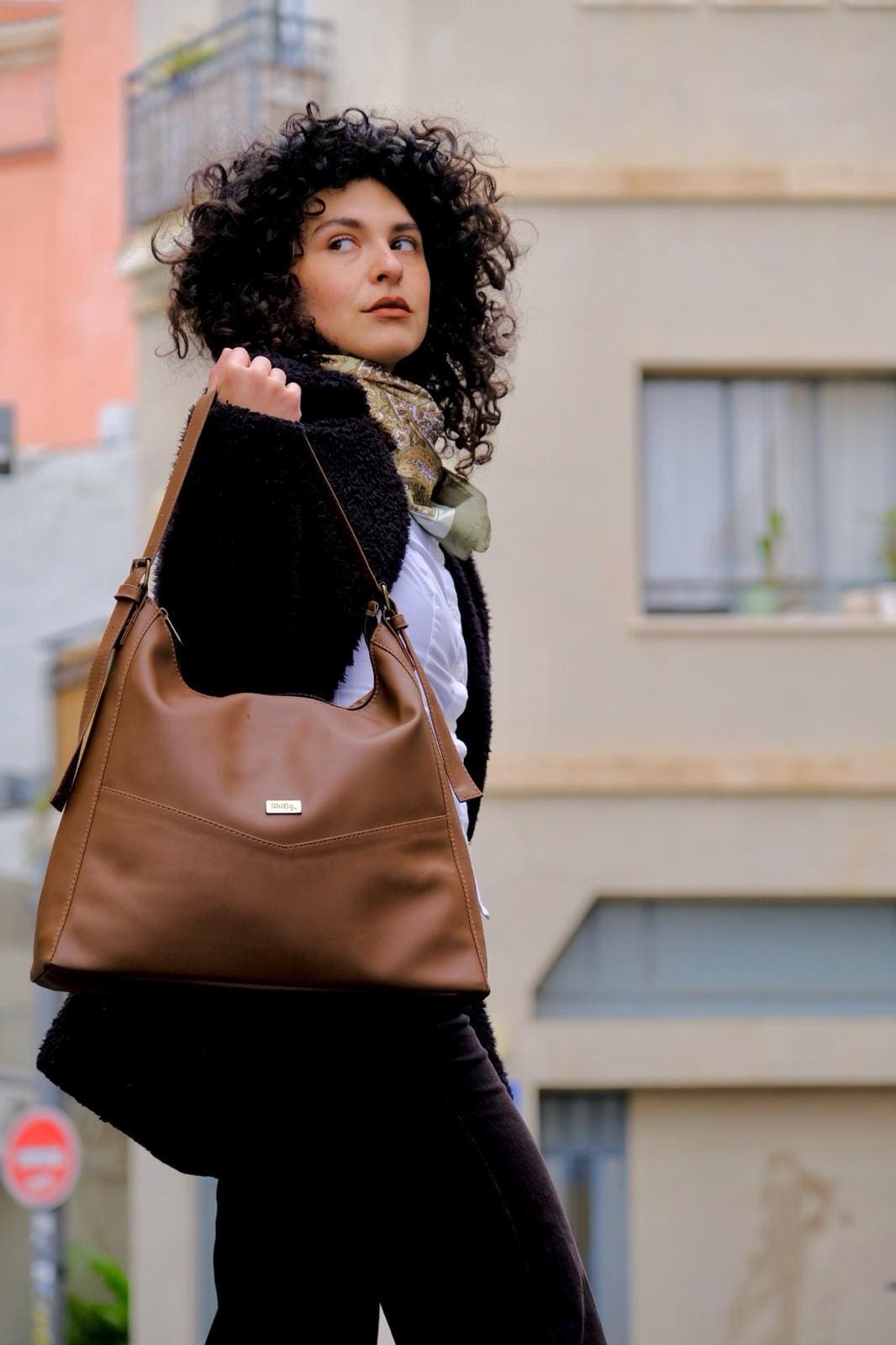 Camel Brown Renée Side Bag