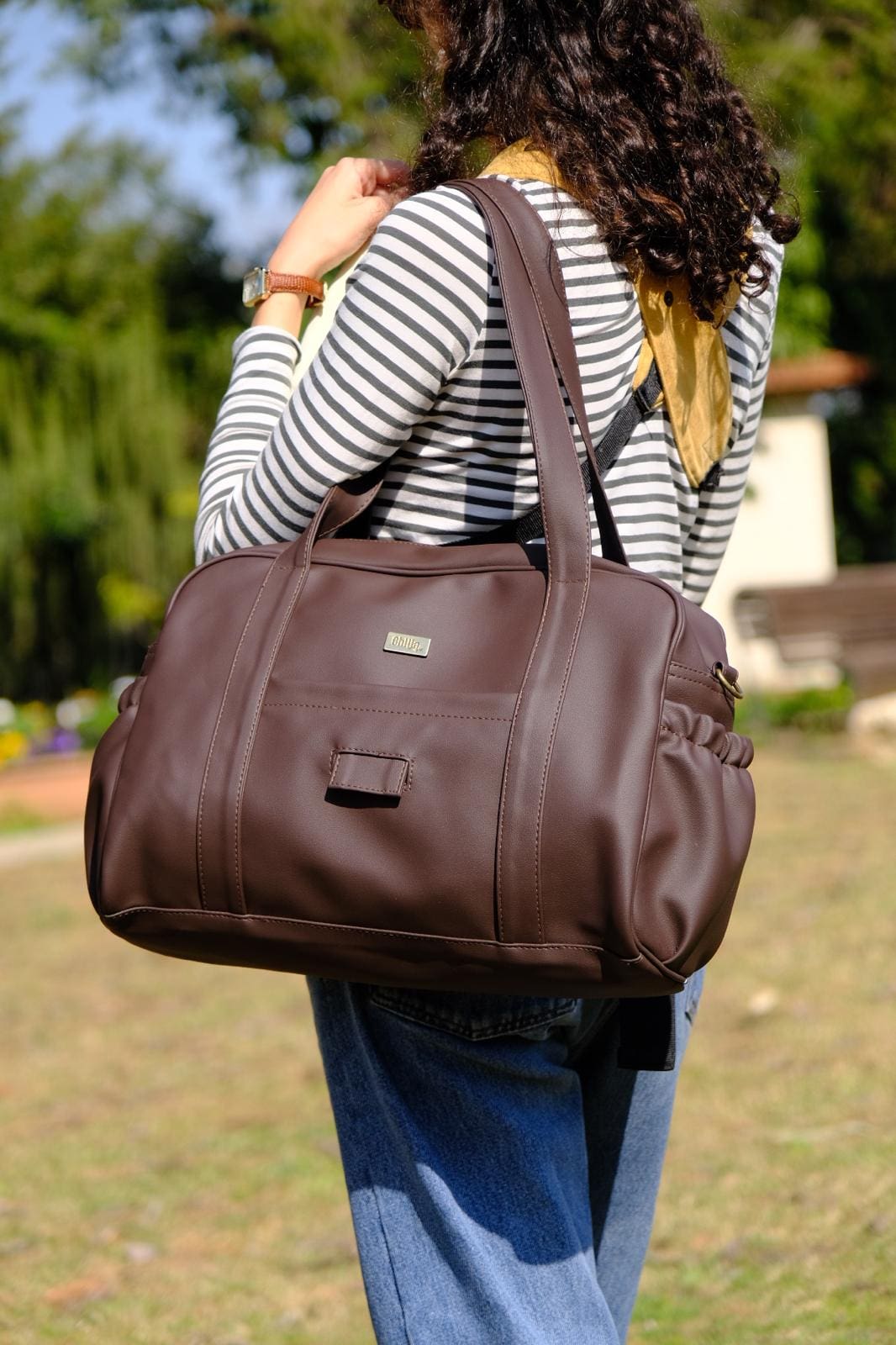 Chocolate brown Ita diaper bag