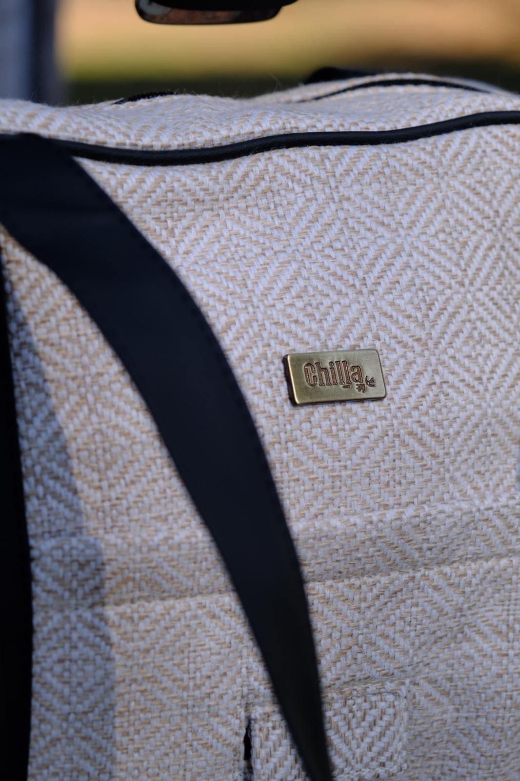 Ita gray tweed diaper bag