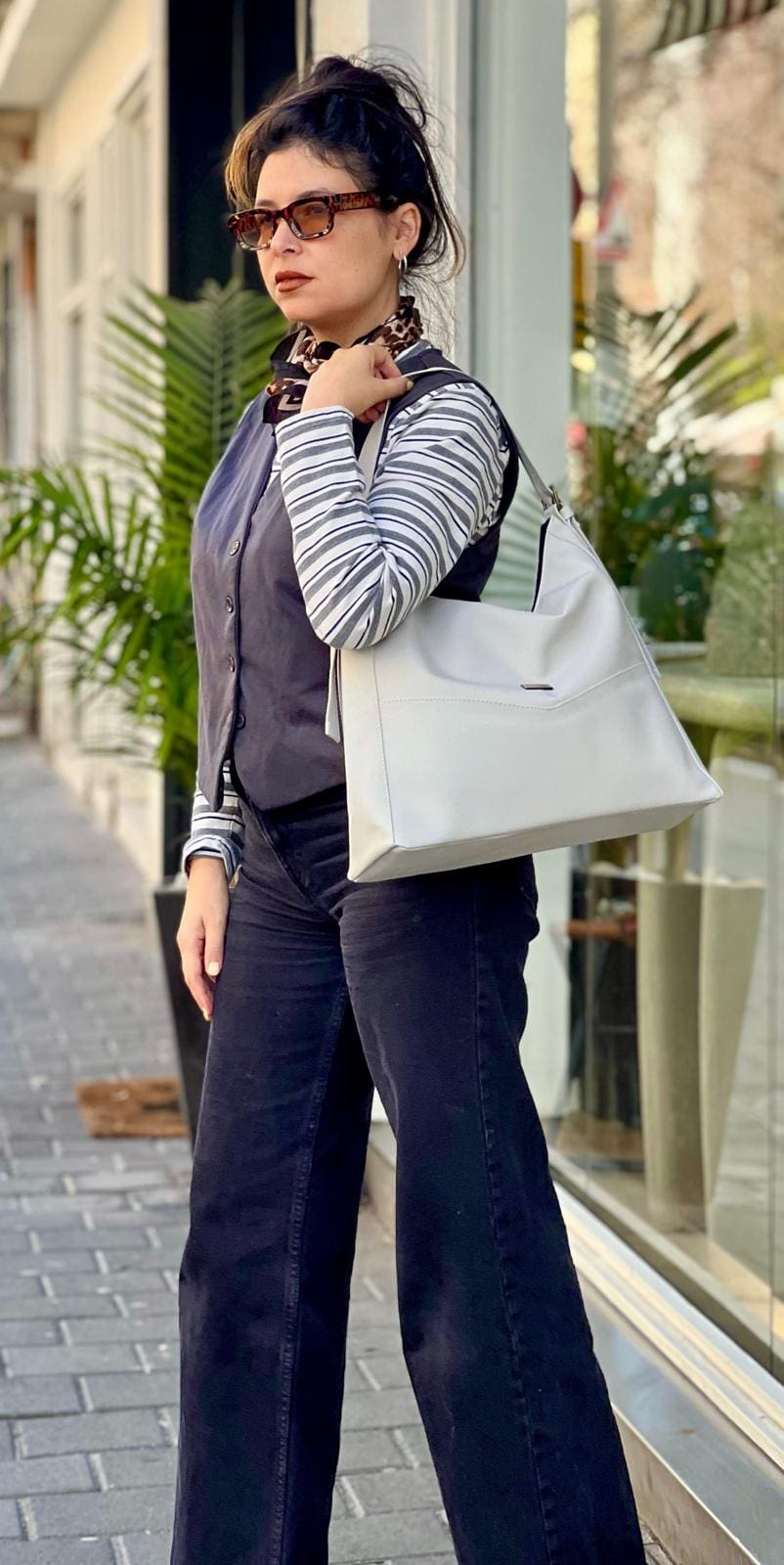 Cream Renée Side Bag