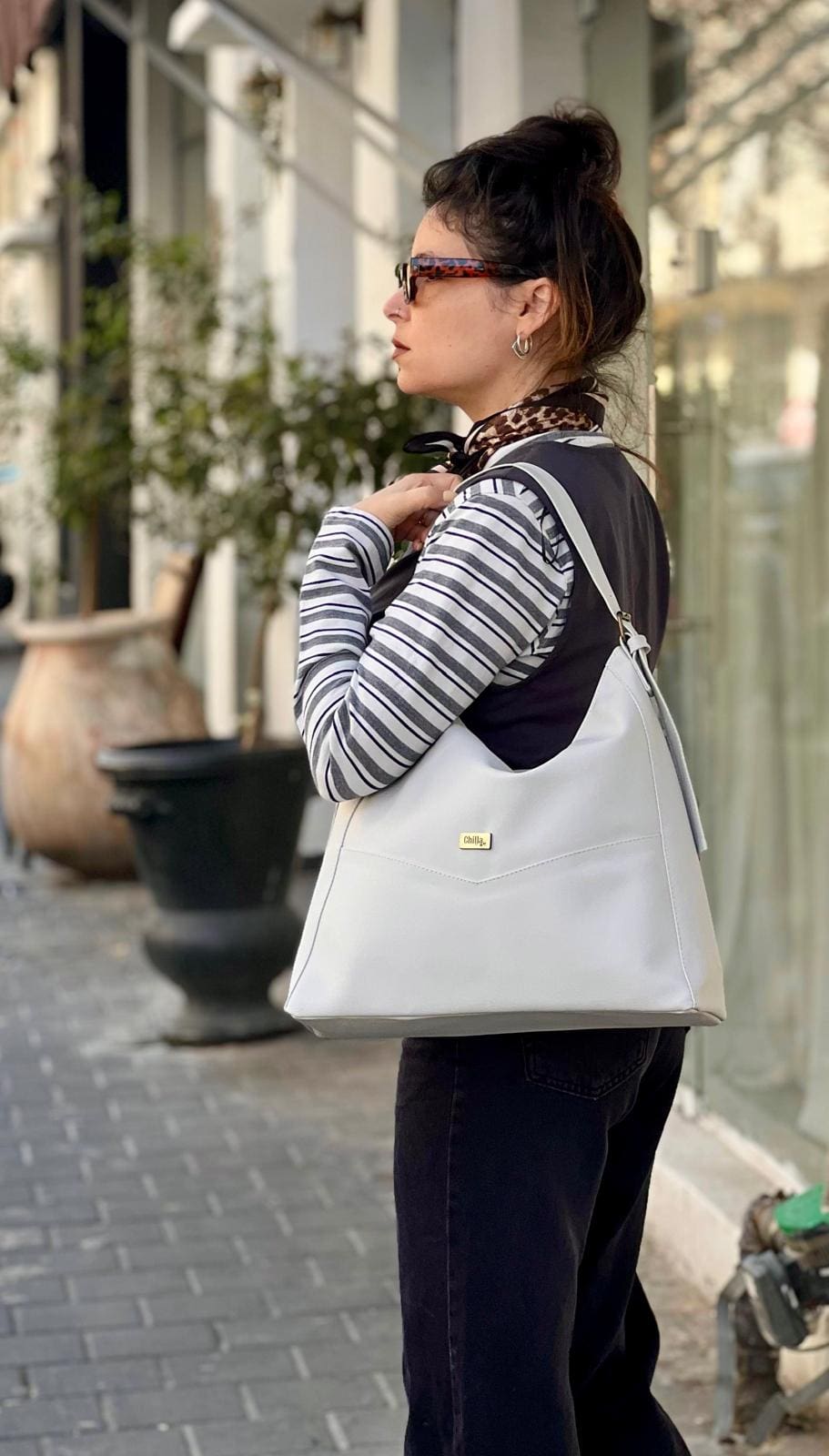 Cream Renée Side Bag
