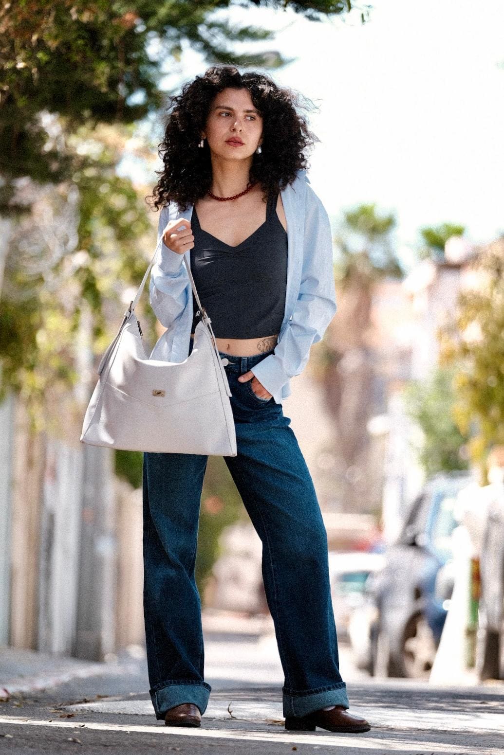 Cream Renée Side Bag