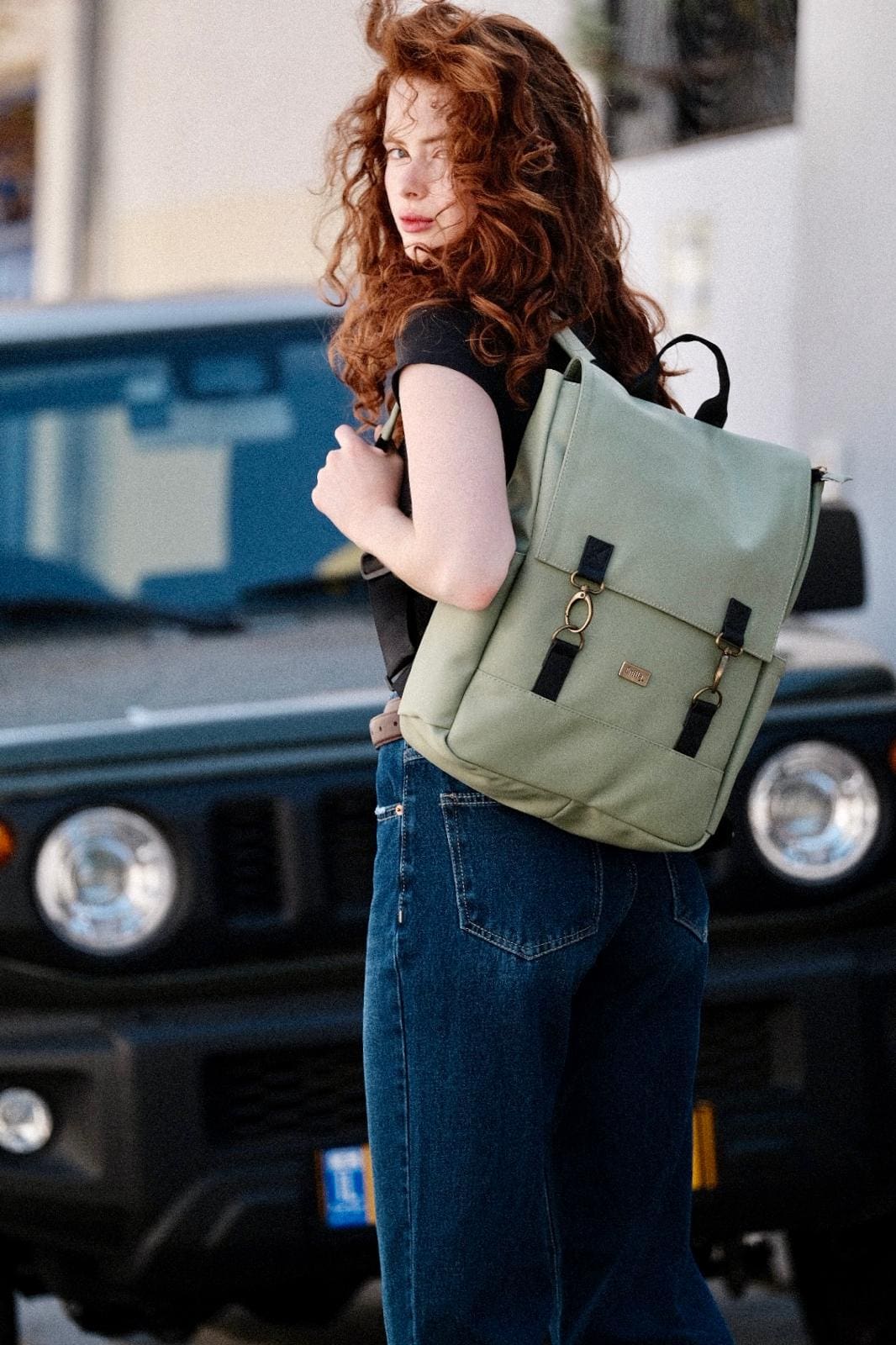 Pastel Apple Green Unicorn Backpack