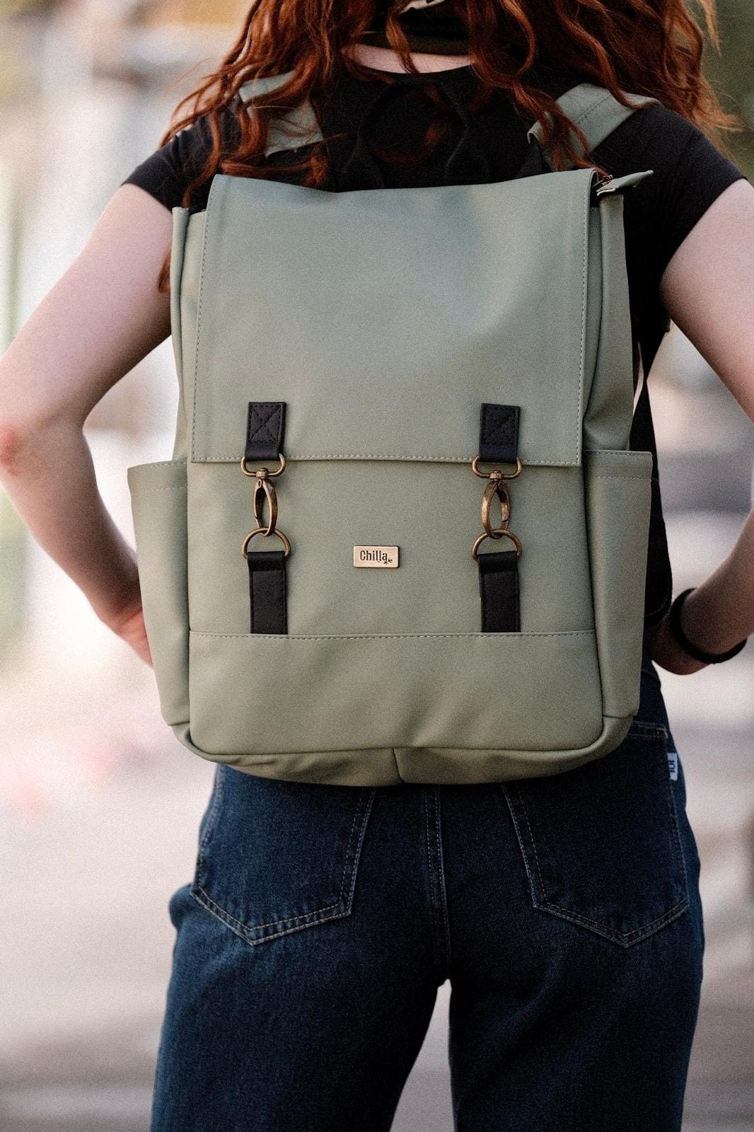 Pastel Apple Green Unicorn Backpack