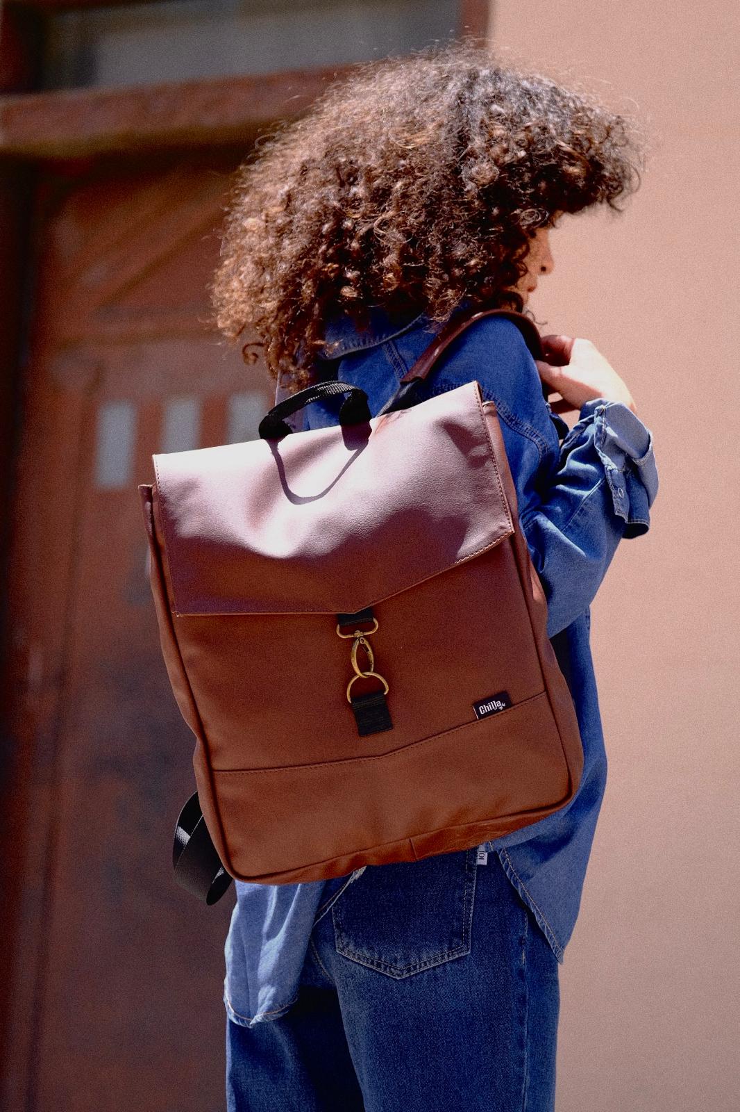 Earth Brown Large Students Backpack