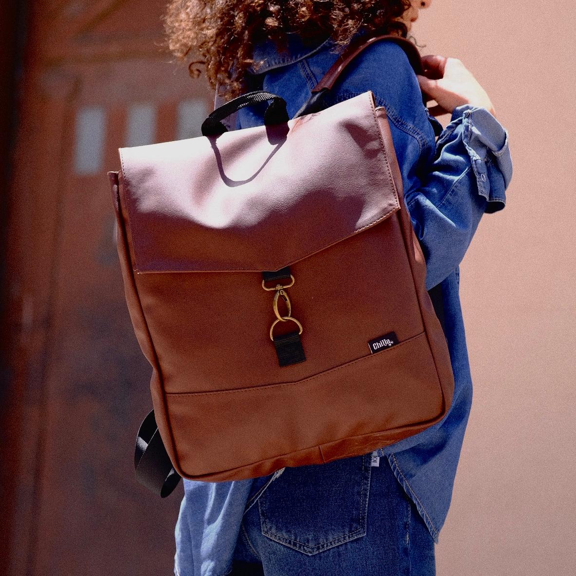 Earth Brown Large Students Backpack