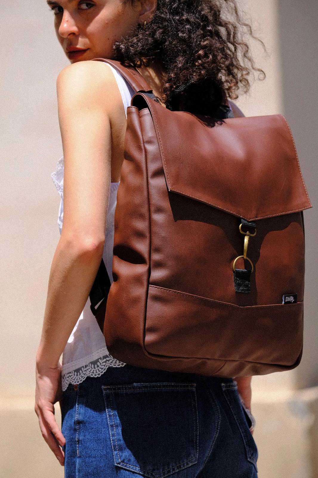 Earth Brown Large Students Backpack