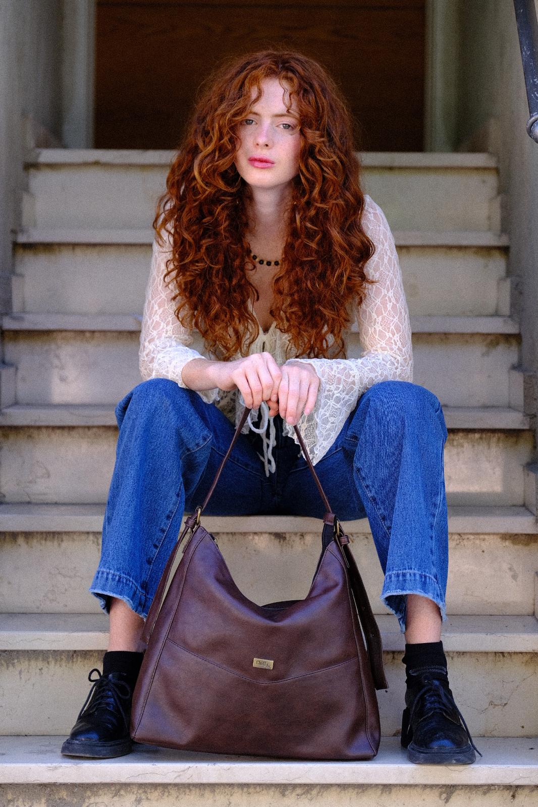 Retro Brown Renee Side Bag