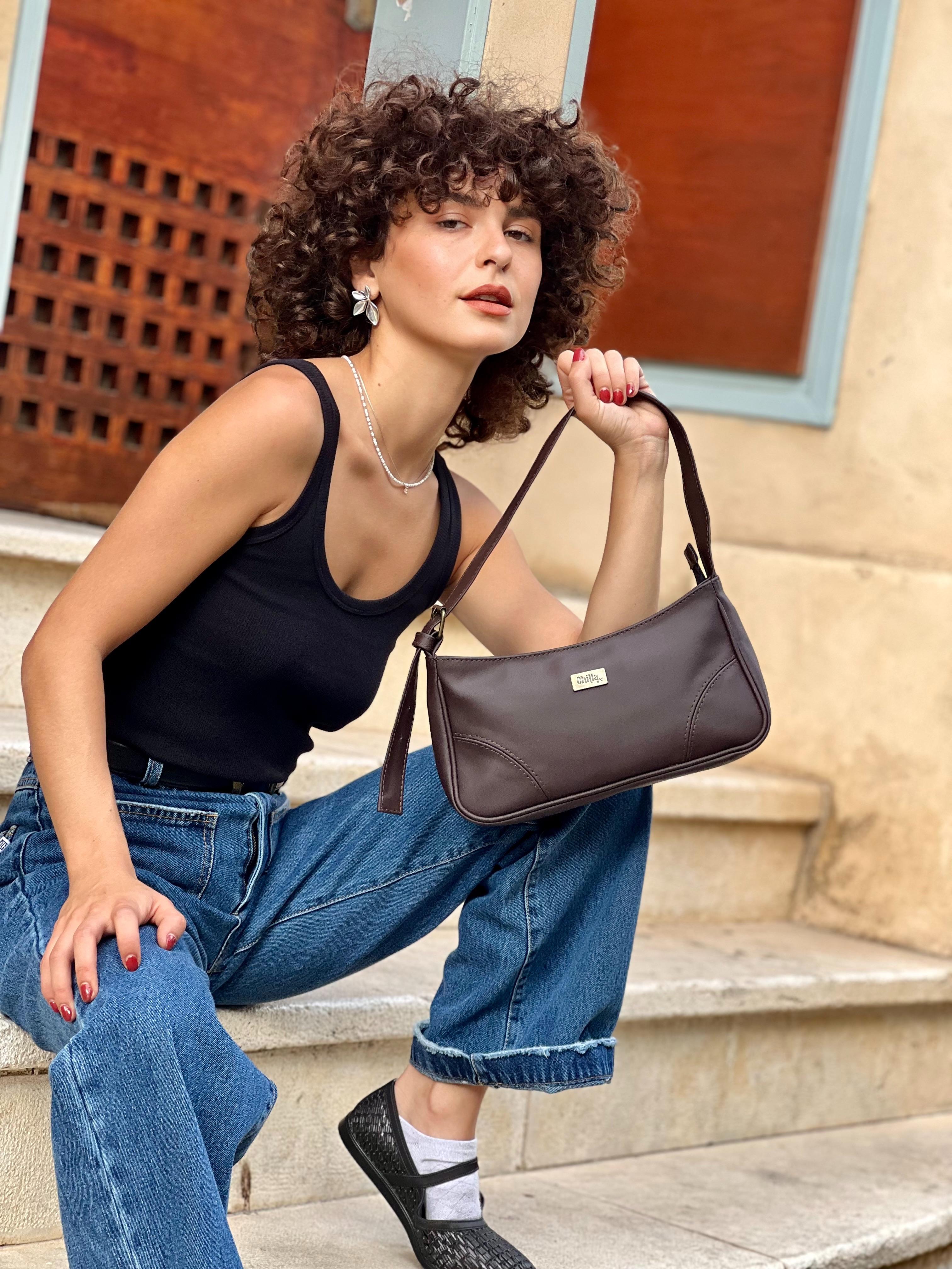 Talo'r Crossbody Bag – Chocolate Brown Vegan Leather