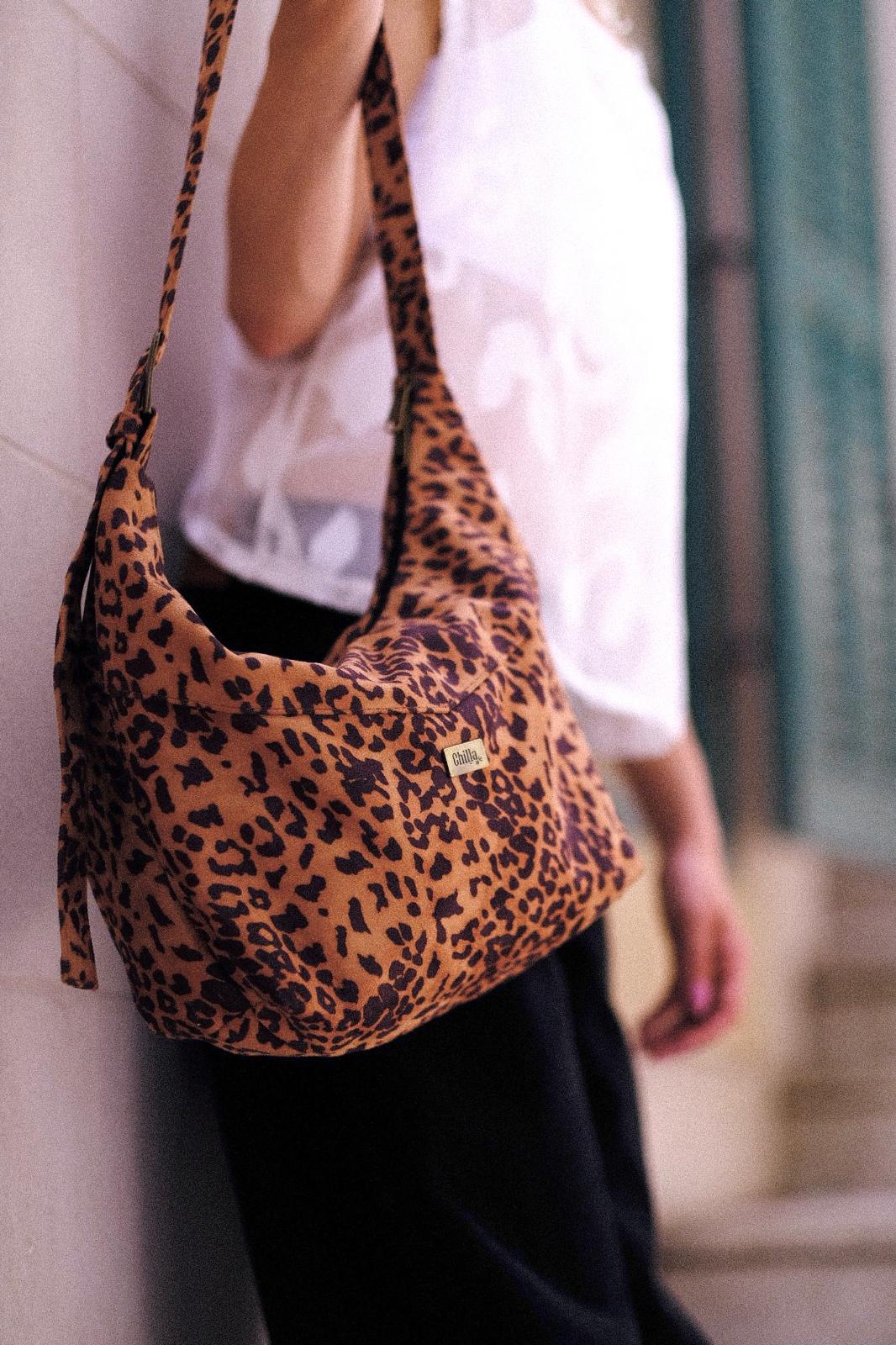 Luna Large Crossbody Bag – Leopard Vegan Leather