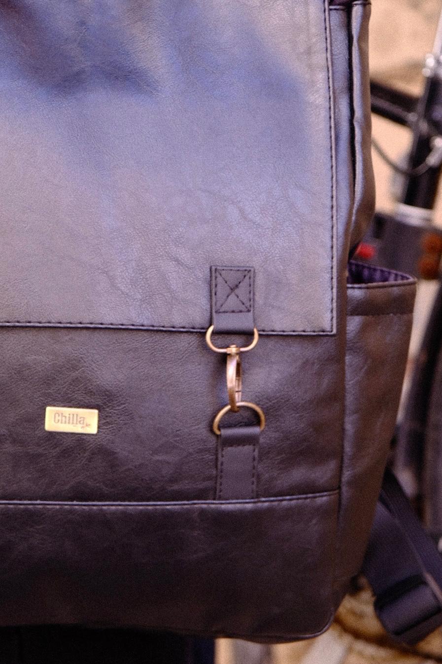 Black Retro Large Unicorn Backpack