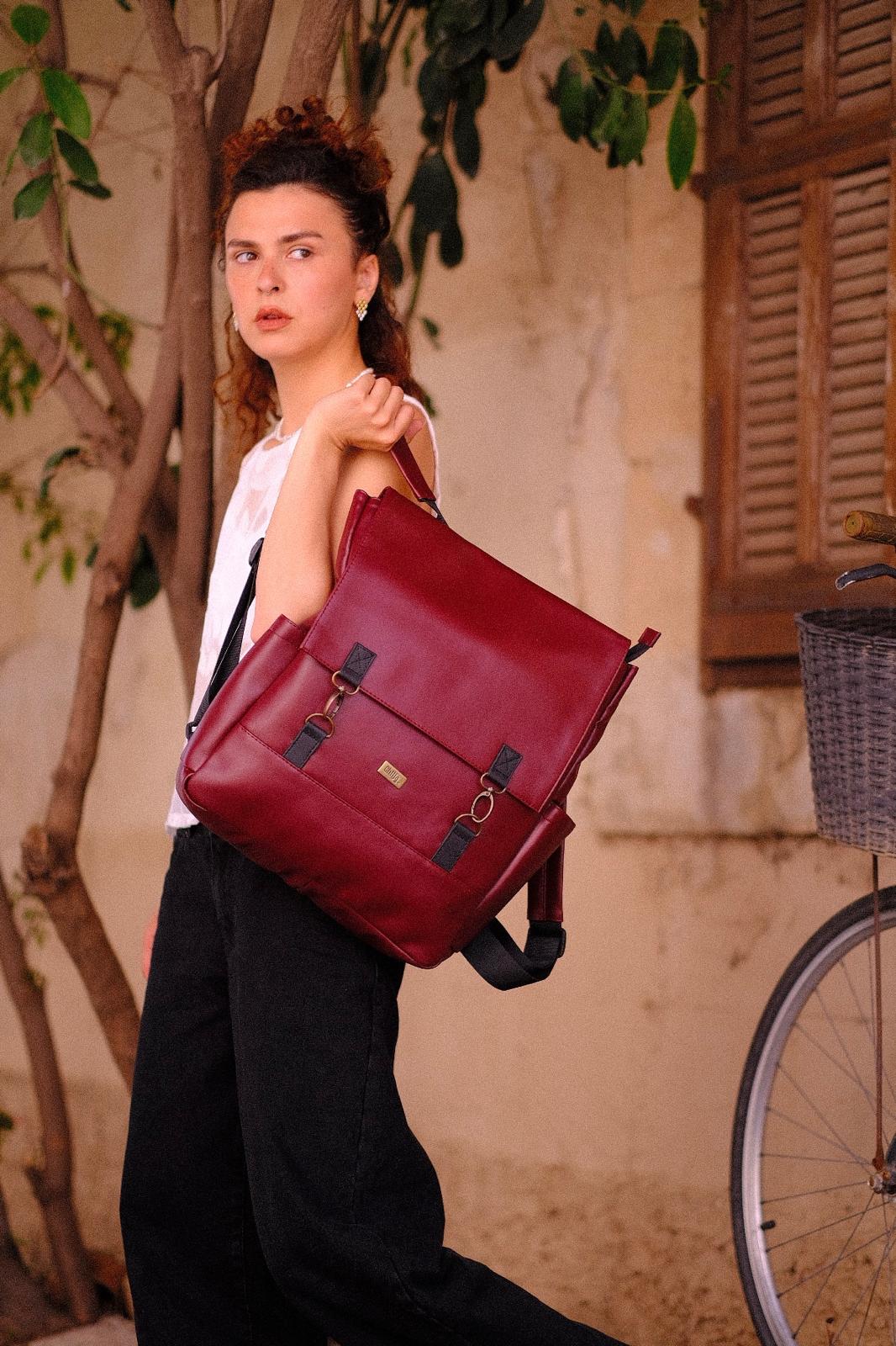 Burgundy Large Unicorn Backpack