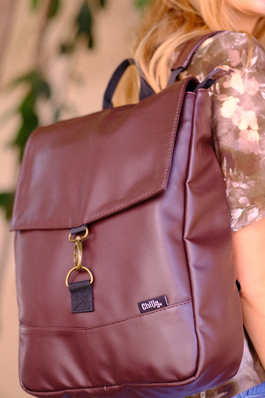 Shiny Chocolate Medium Students Backpack