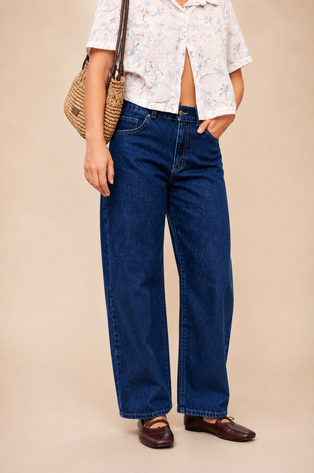 Chilla Denim Easy Barrel Jeans – Blue