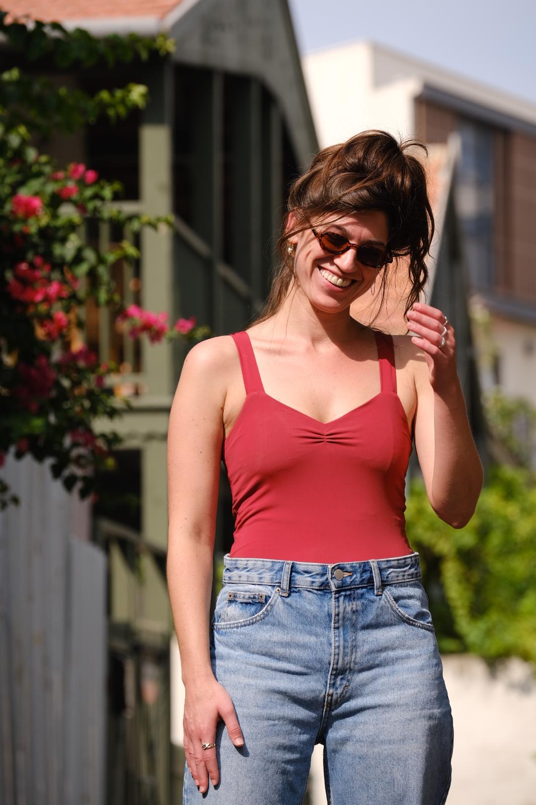 Red 'Shoval' Top