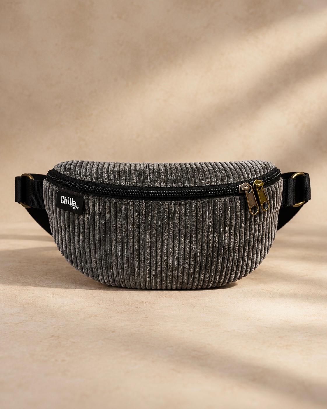 Dark Gray Corduroy Helga Fanny Pack