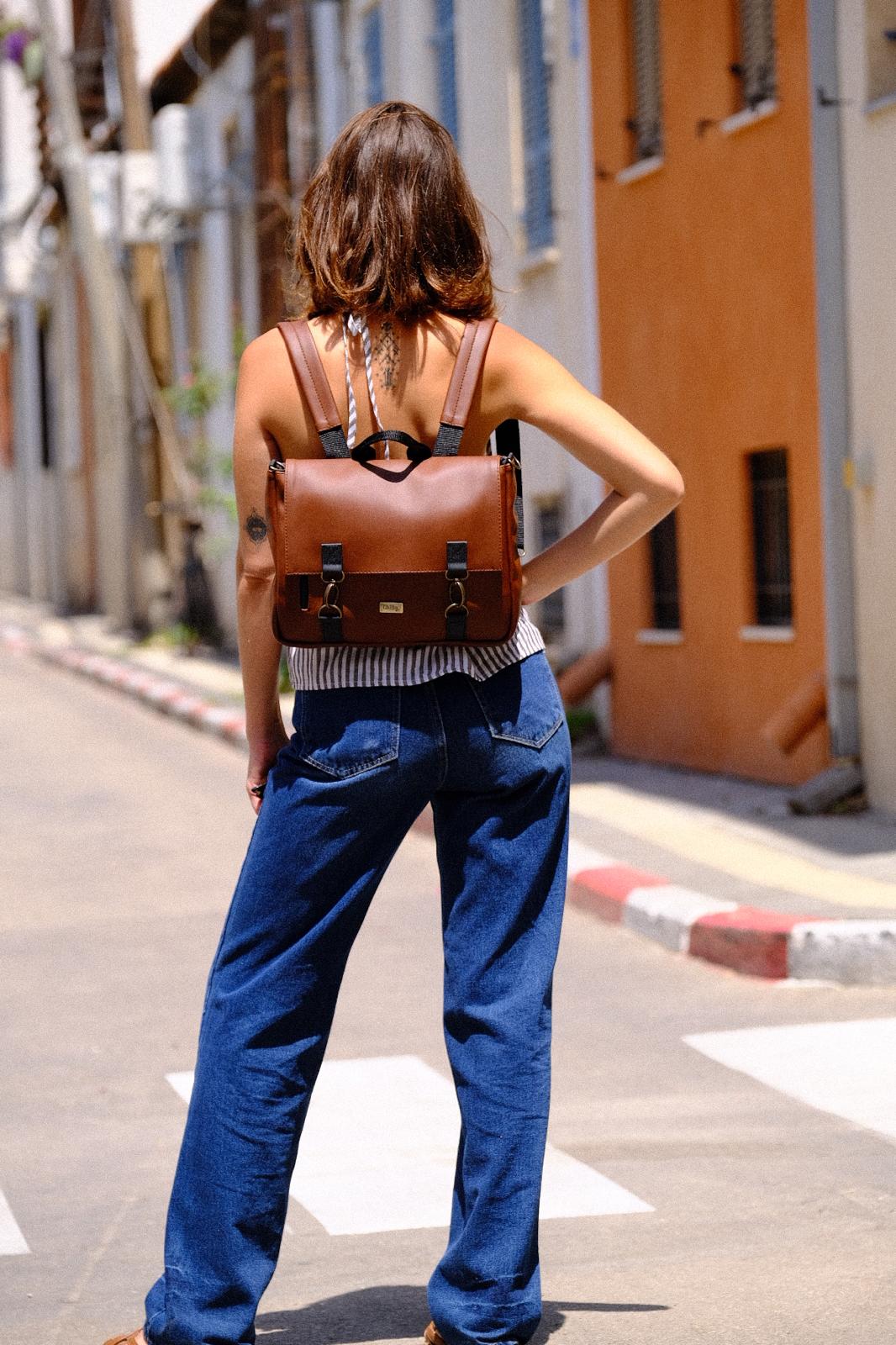 Earth Brown Jaffa Side/Backpack