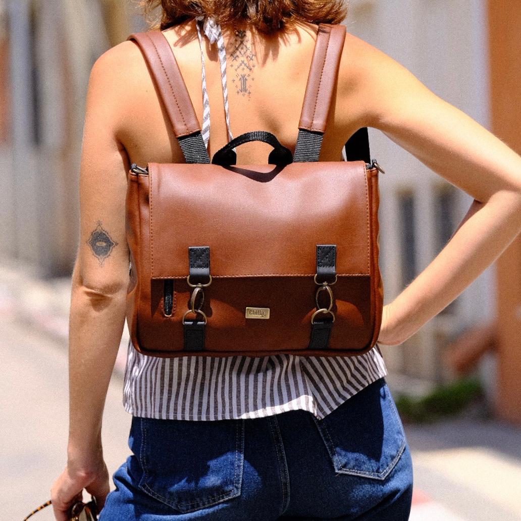 Earth Brown Jaffa Side/Backpack