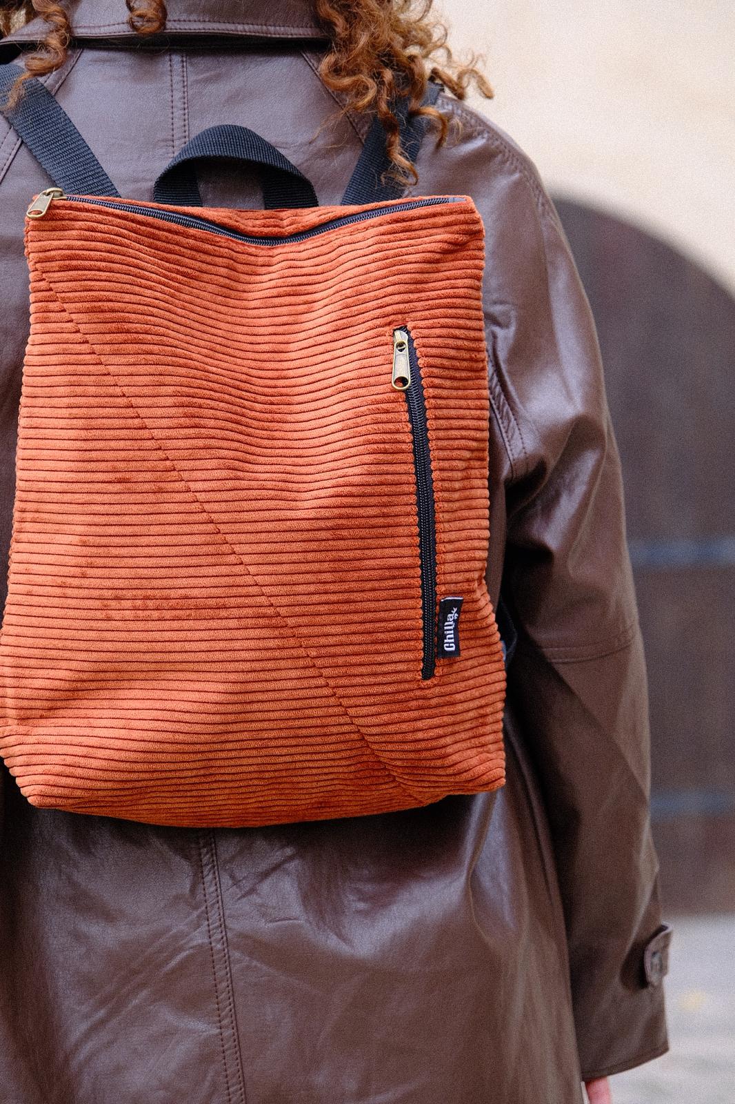 Terracotta Corduroy Reut Bag