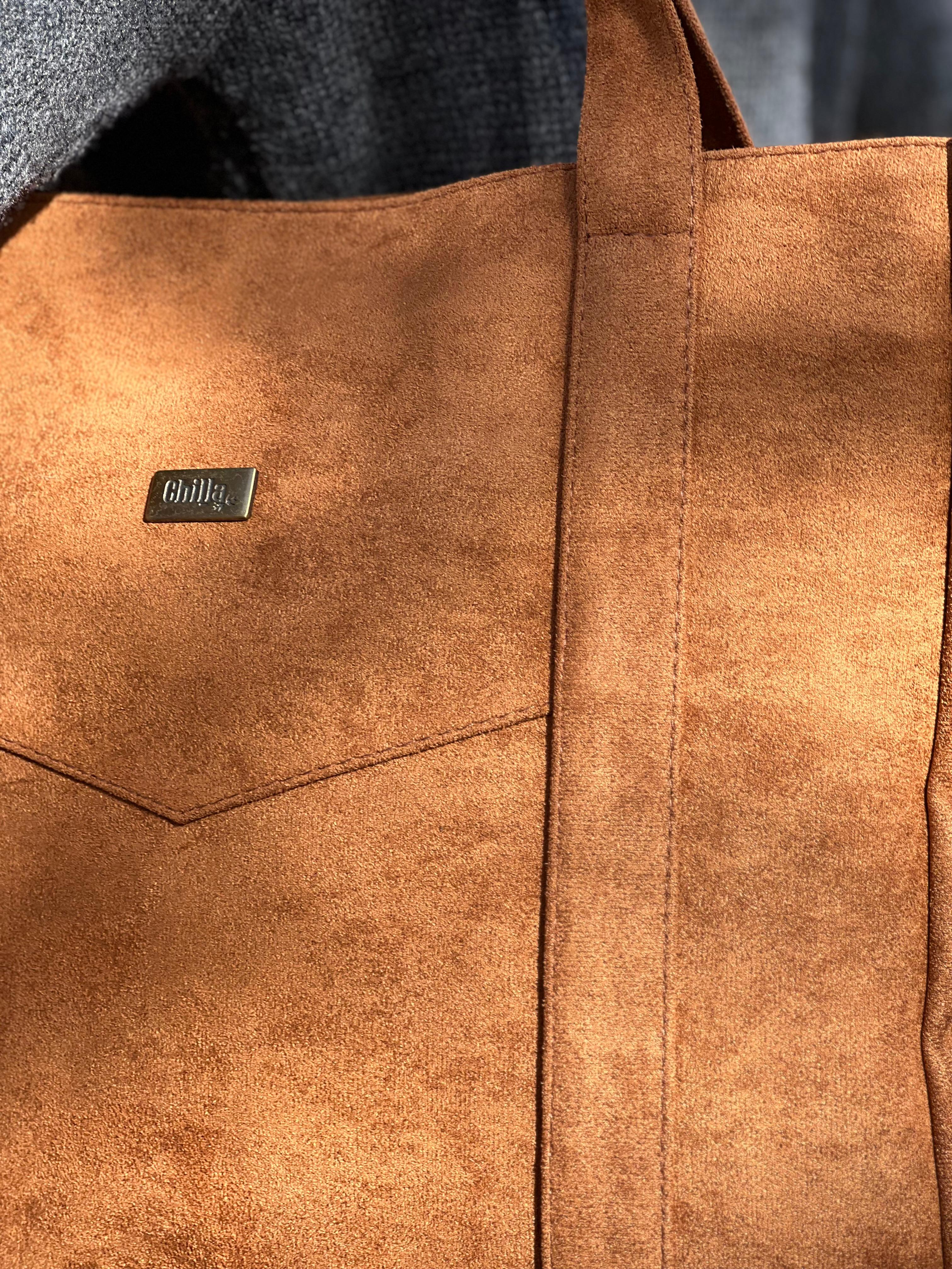 Ginger Suede-Like NOKO Large Side Bag