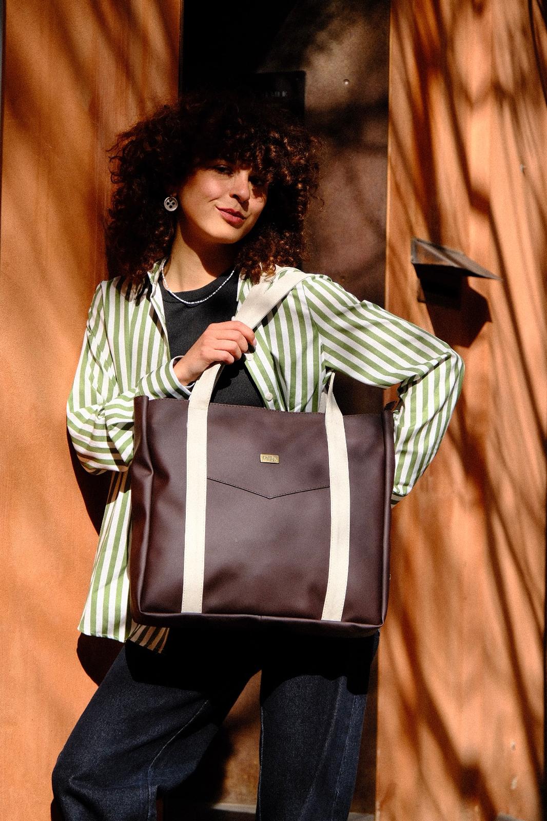 Chocolate Cream NOKO Large Side Bag