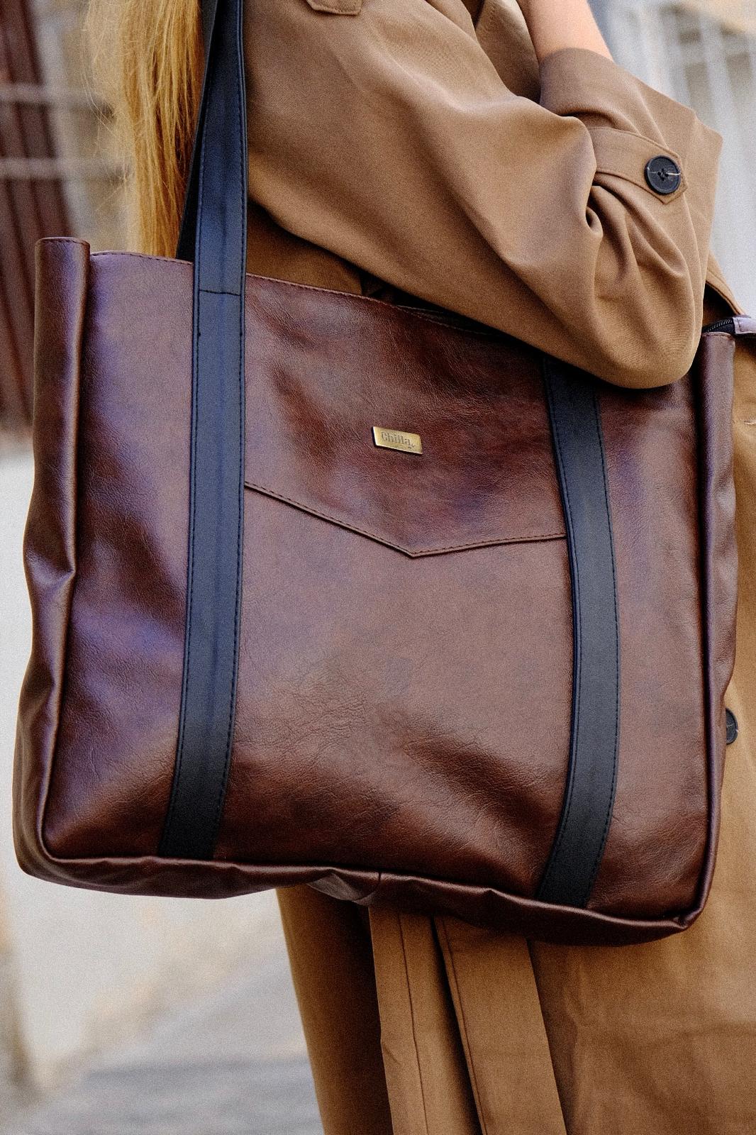 New Retro Brown NOKO Large Side Bag