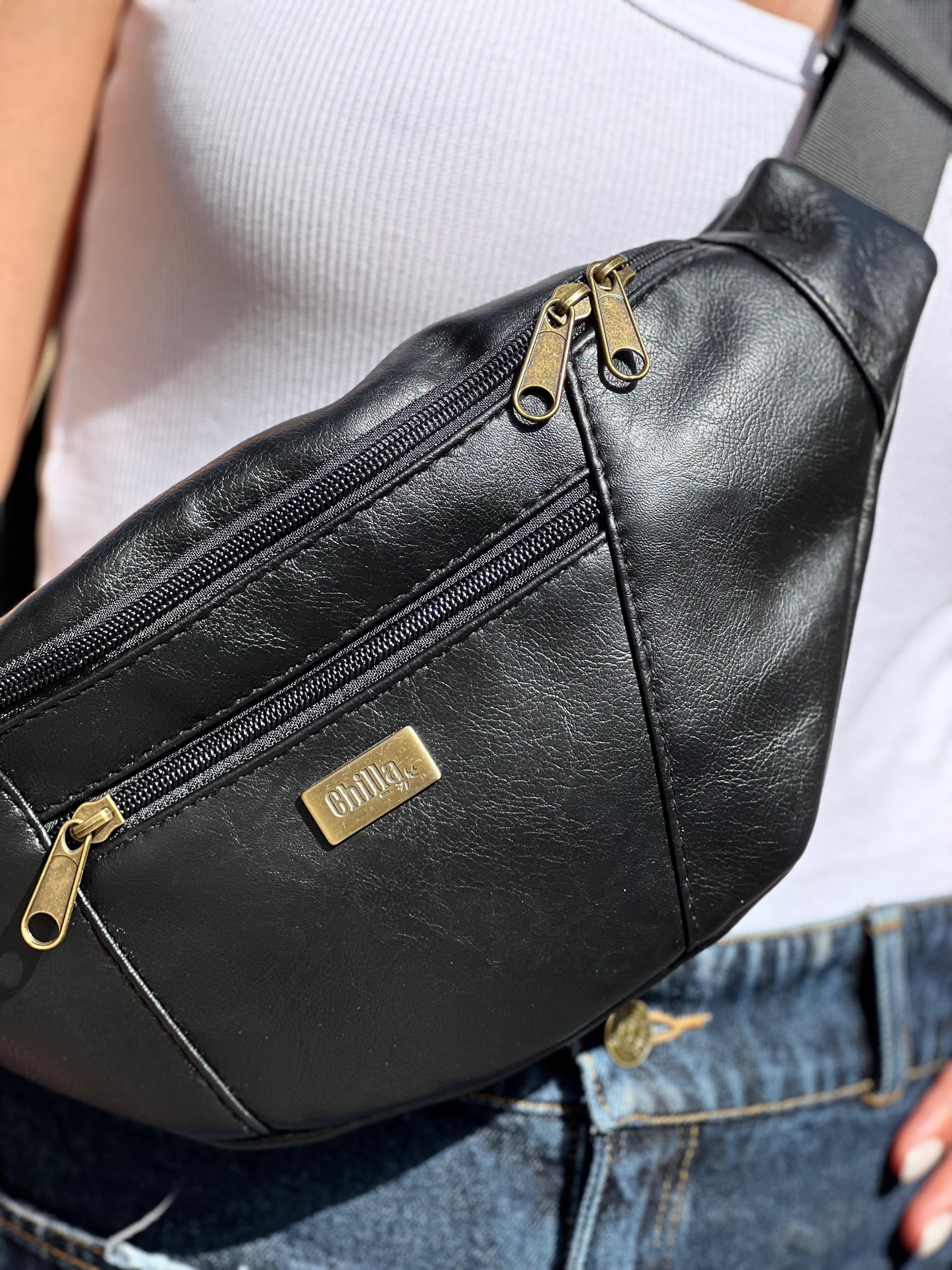 Black Retro Large Roni Fanny Pack